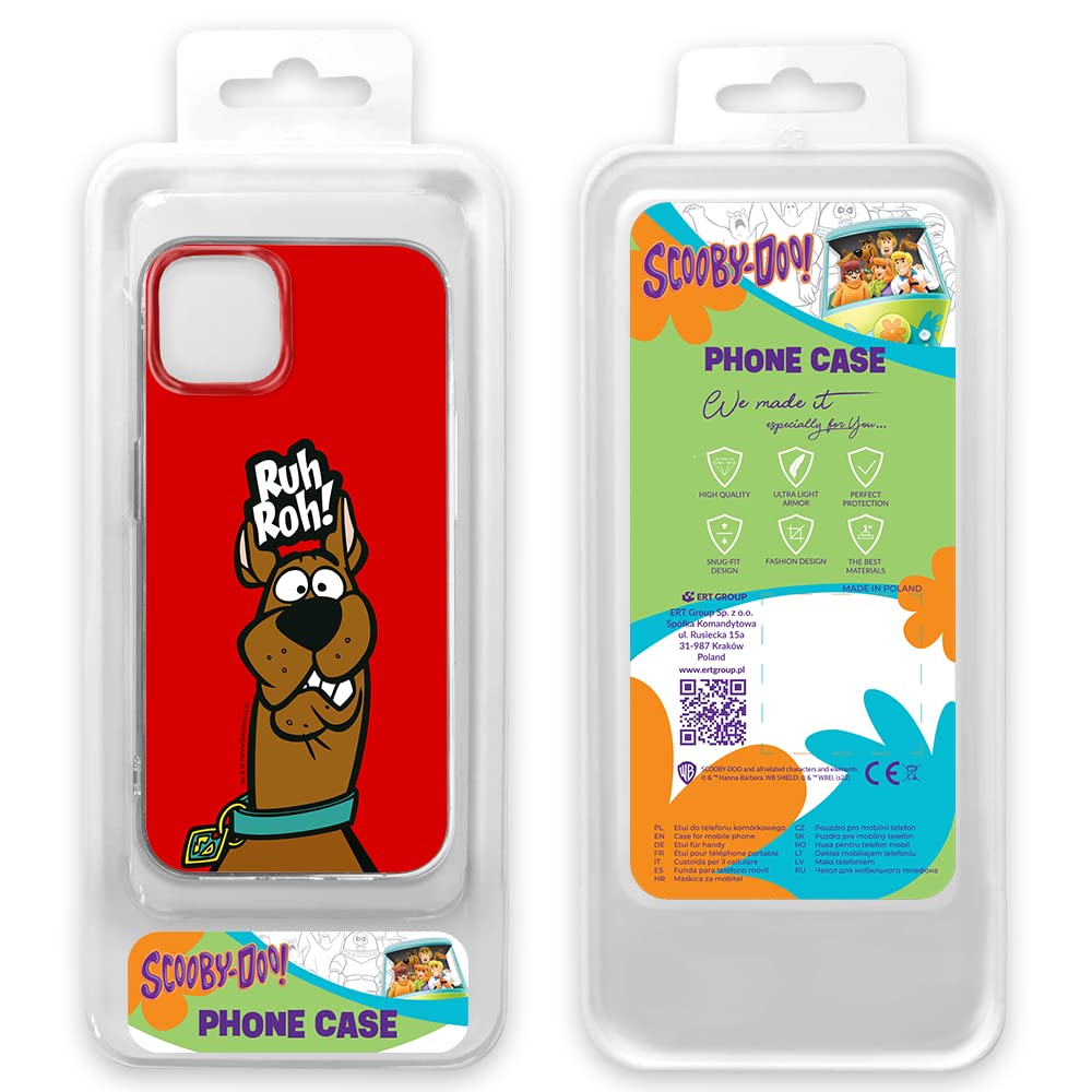 Original & Officially Licensed Scooby Doo Pattern iPhone 14 Case - Shockproof TPU Protective Cover for iPhone 14 (6.1