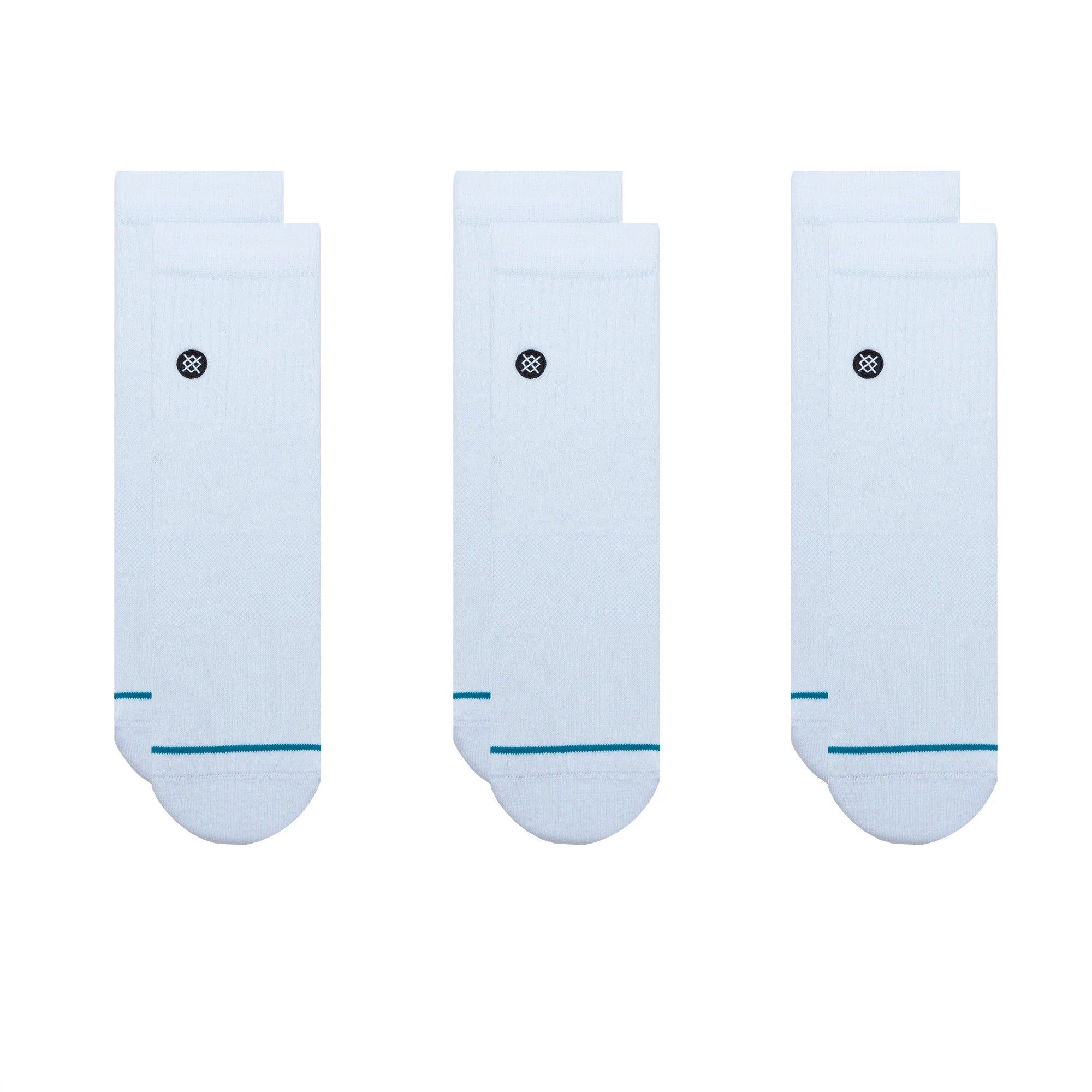 Adult Quarter Socks - Icon Quarter White - Comfortable Athletic Socks for Running, Hiking & Everyday Wear