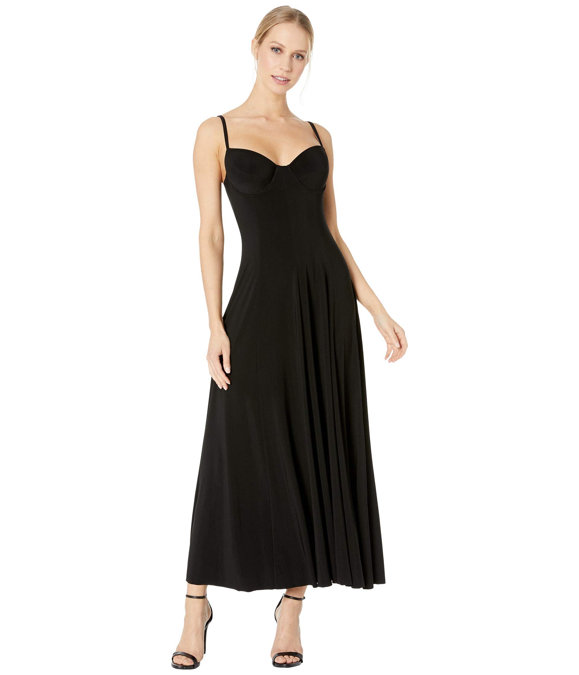Norma Kamali Women's Underwire Strapless Gown - Elegant Formal Evening Dress for Prom, Wedding & Special Occasions