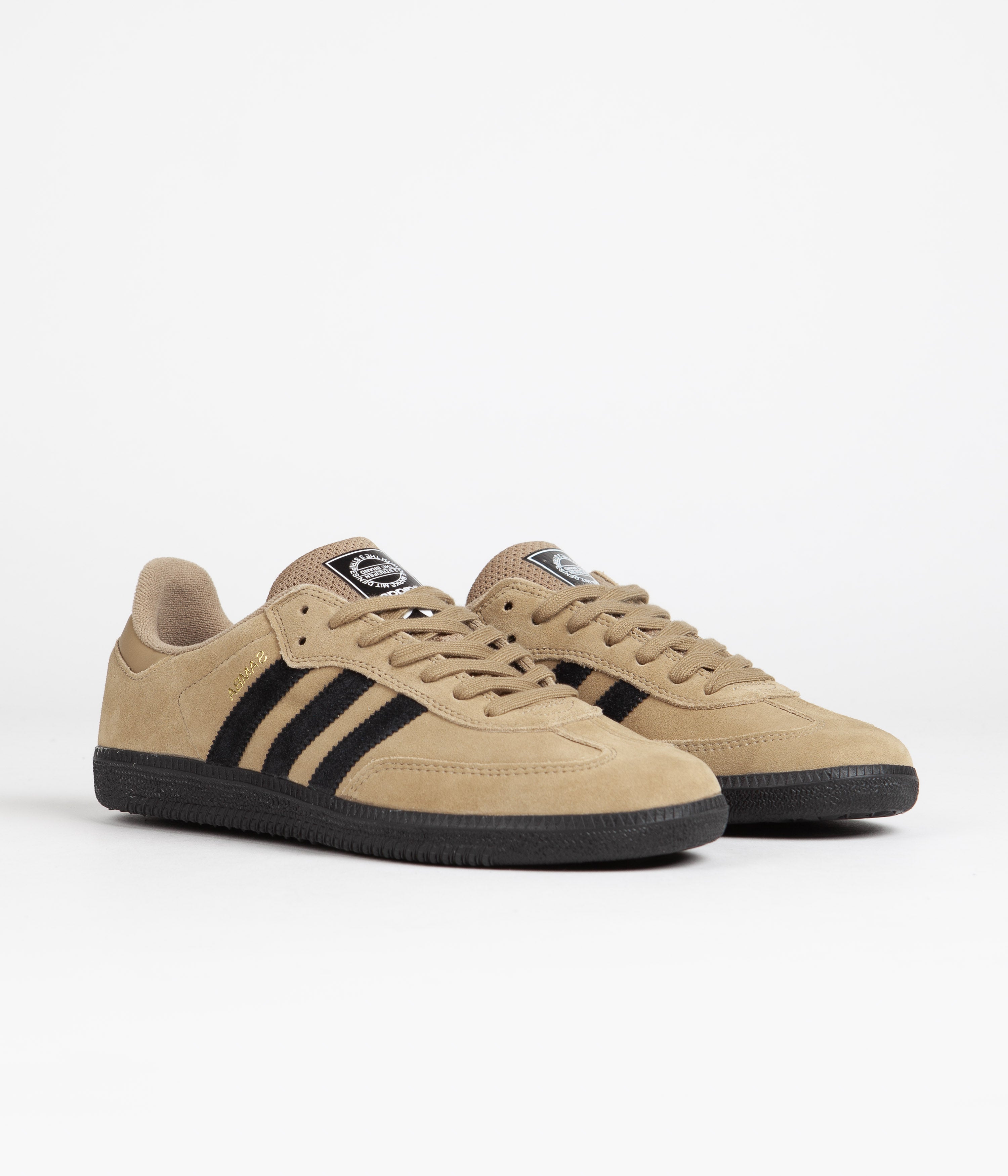 Adidas Samba ADV Sneakers - Cardboard/Core Black/Bluebird - Classic Comfortable Lifestyle Shoes for Men & Women | Perfect for Casual Wear, Street Style & Everyday Fashion