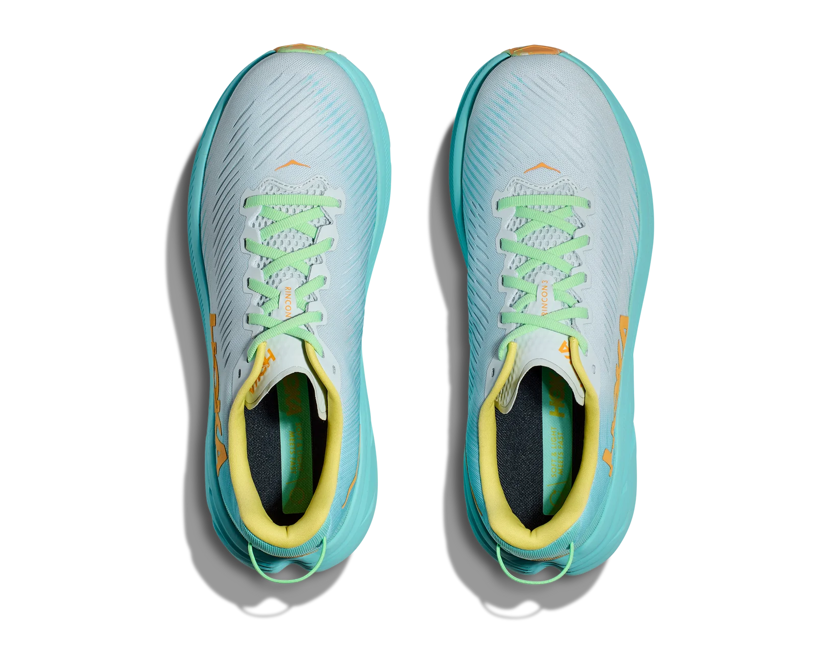 HOKA Rincon 3 Wide Running Shoes for Men - Lightweight & Cushioned - Illusion/Cloudless Color - Perfect for Road Running, Jogging, and Daily Workouts