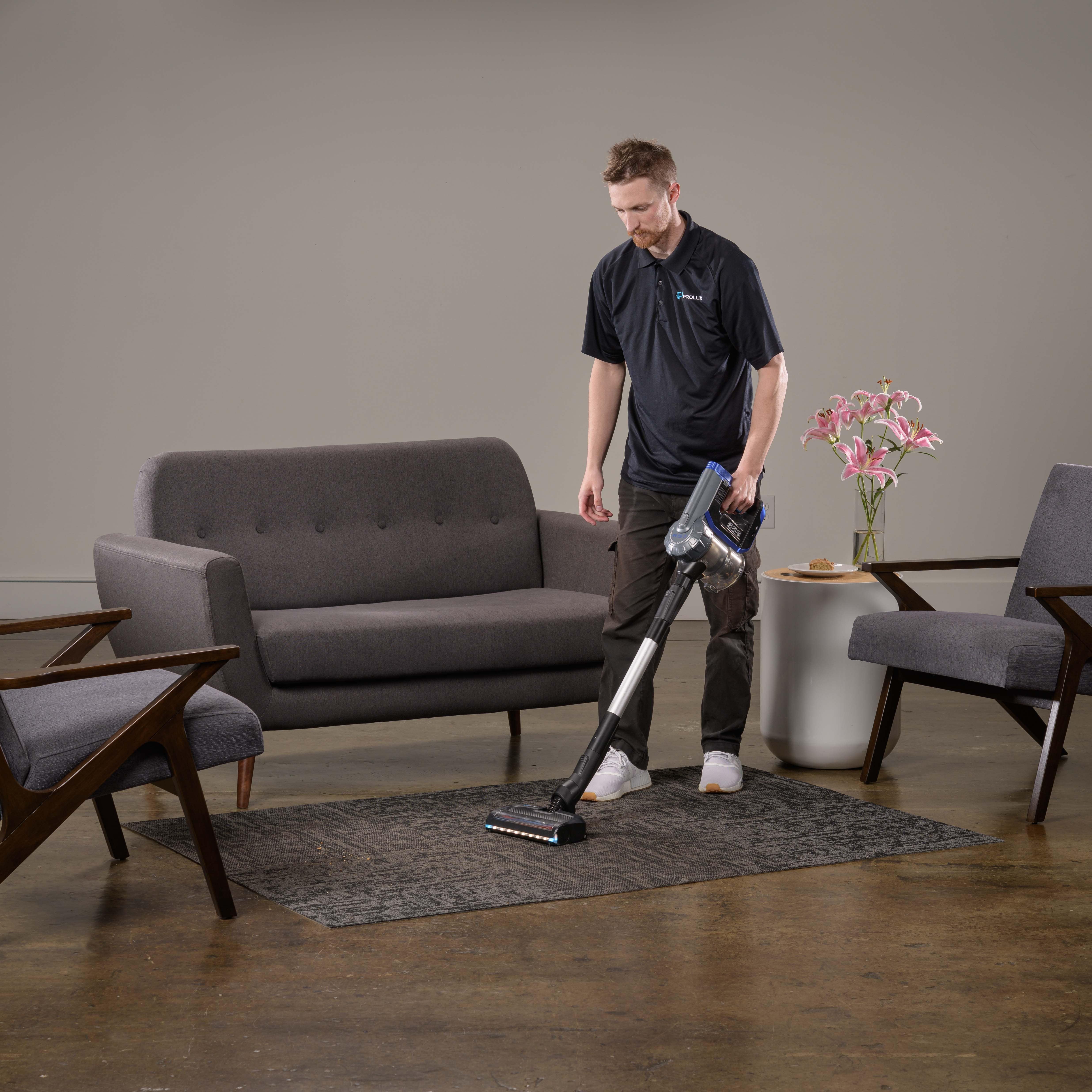 Prolux RS7 Cordless Stick Vacuum Cleaner for Pet Hair - Lightweight, Powerful Handheld Vac for Hardwood Floors & Carpets - Perfect for Home, Car, Stairs Cleaning