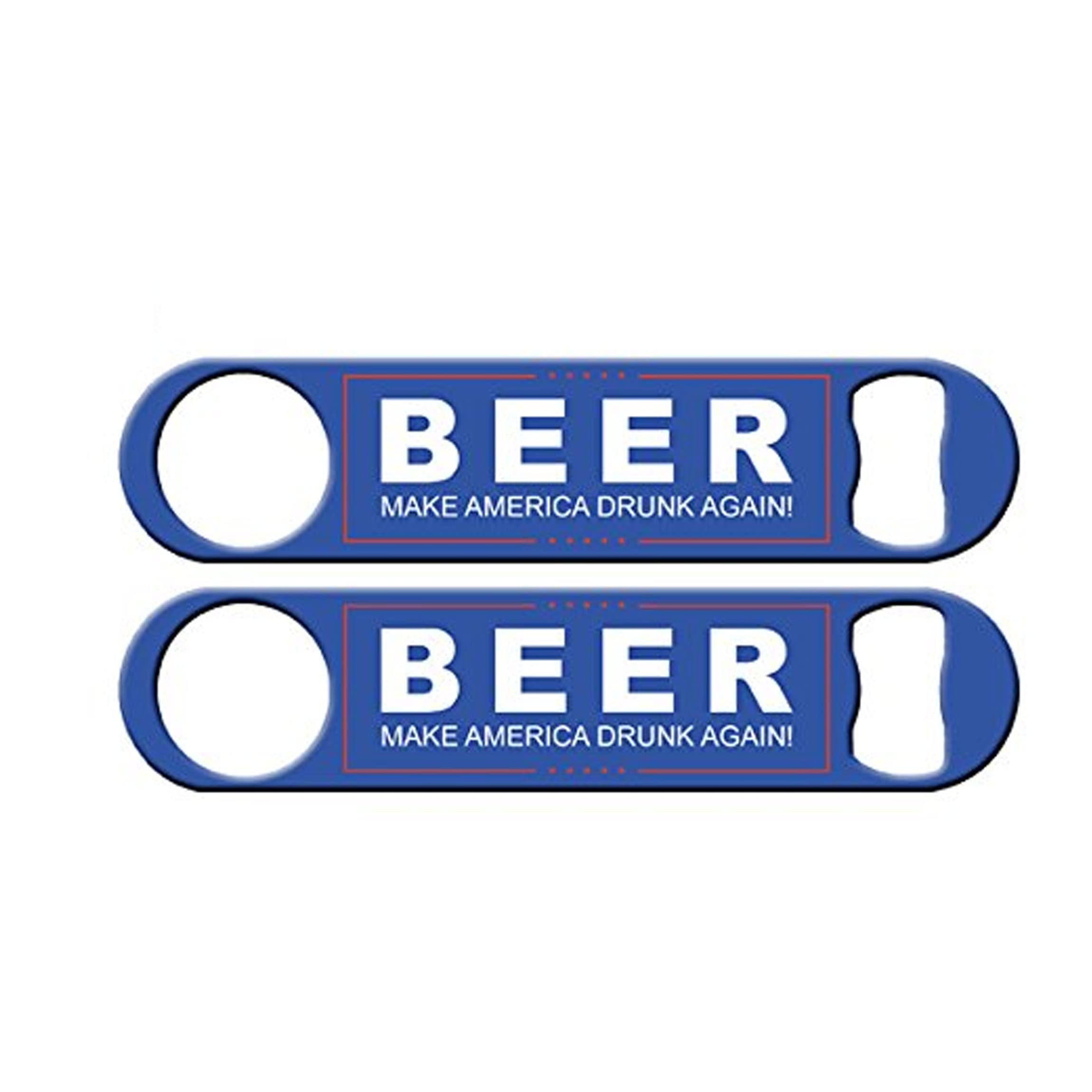Beer Bottle Opener - Patriotic 'Make America Drunk Again' Cap Lifter for Home Bars, BBQs & Tailgating Parties