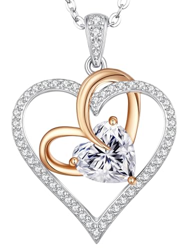 Rose Gold-2.0 Carats Heart Moissanite Diamond