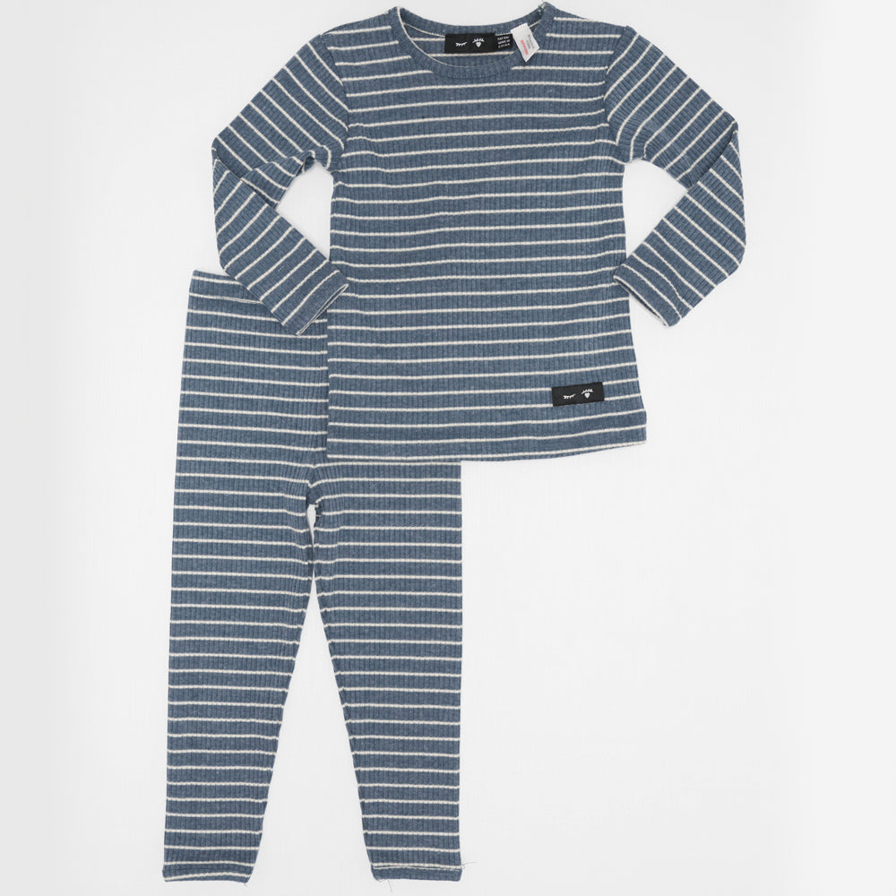 Stylish Ribbed Striped Two Piece Set for Women | Trendy Outfit for Summer, Beach, and Casual Wear