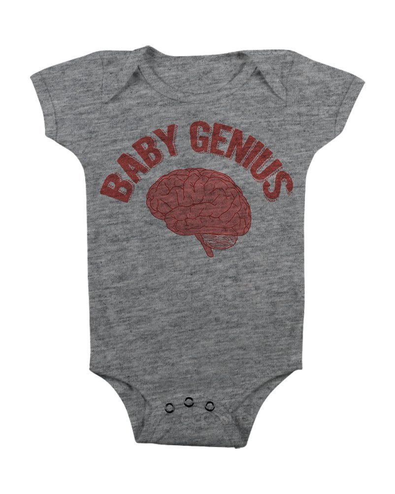 Funny Baby Genius Onesie for Boys & Girls - Soft & Comfortable Infant Bodysuit for Playtime, Photos & Everyday Wear