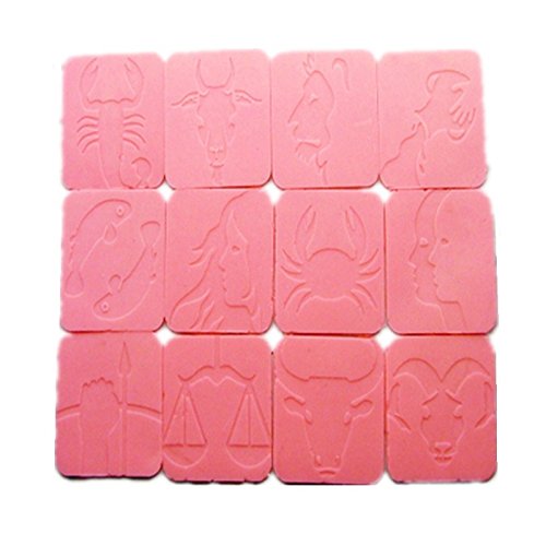 12 Constellation Silicone Chocolate Molds - Handmade Thin Chocolate Chips DIY Molds for Cake Decorating, Candy Making & Baking (Perfect for Birthday Parties, Wedding Favors & Holiday Treats)