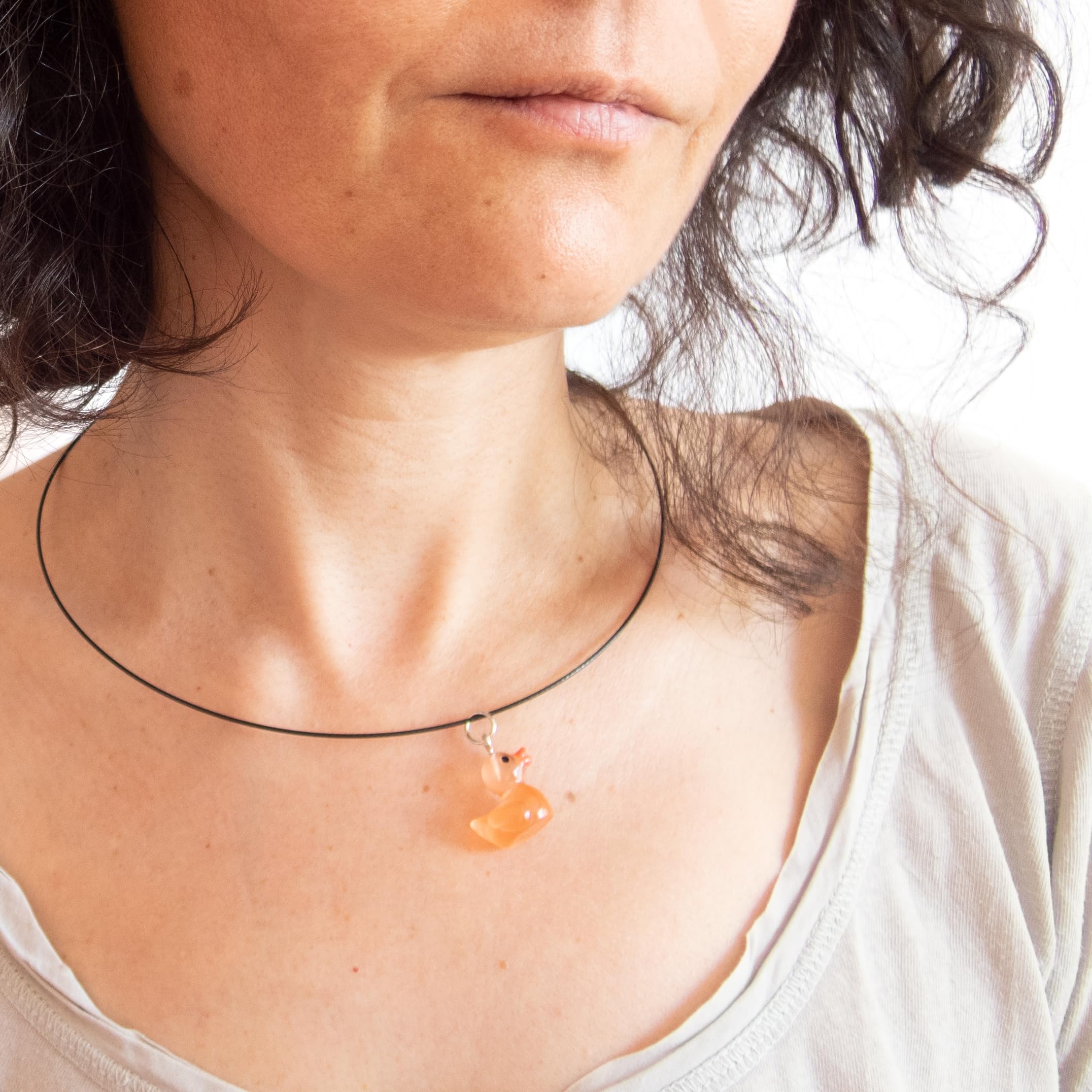 Women's Best Friend Rubber Duck Necklace - Cute Girly Ducky Jewelry Gift for Birthday, Programming & Debugging Enthusiasts, Perfect for Everyday Wear and Tech-Themed Occasions