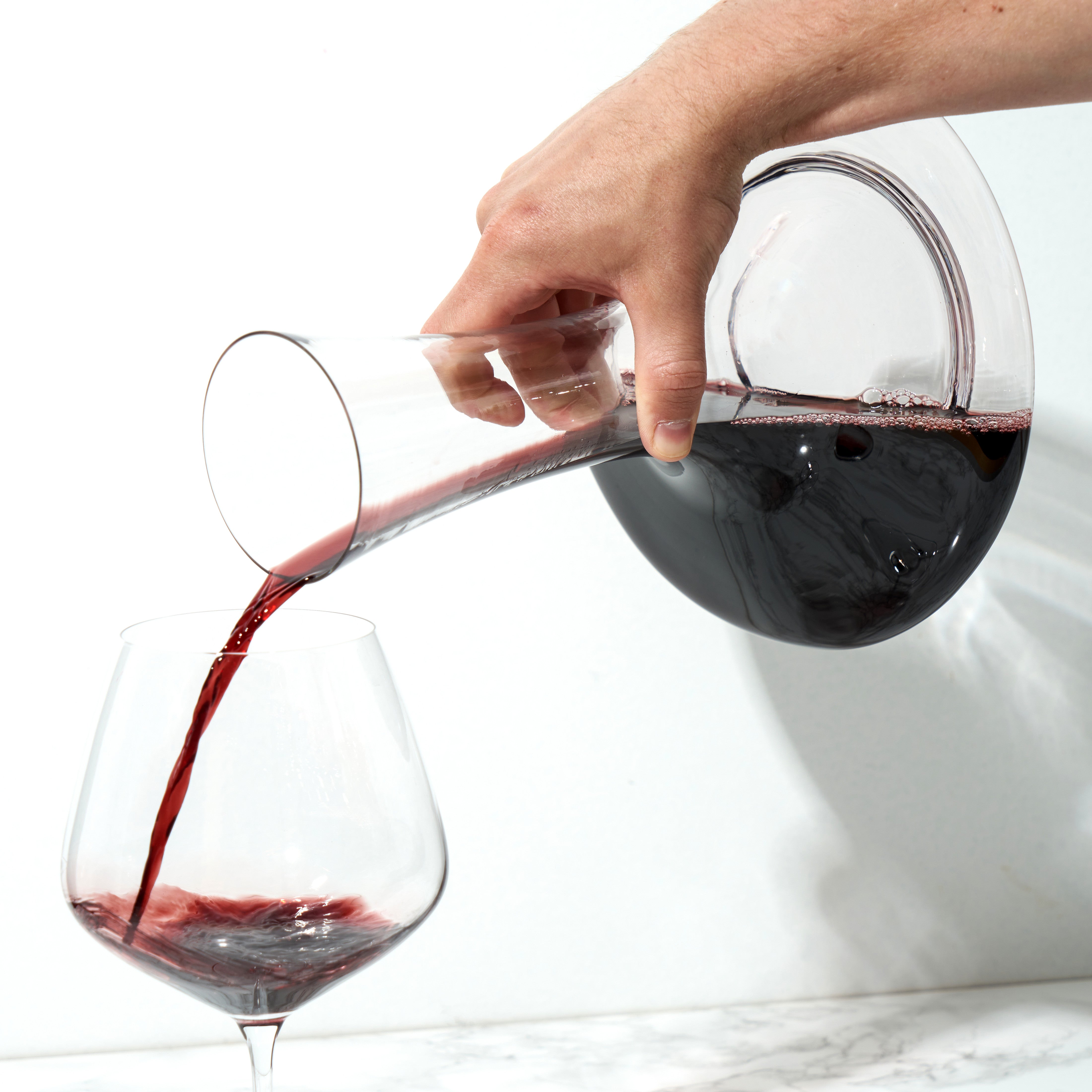 Premium Inez Crystal Wine Decanter Set - Elegant Lead-Free Glass Carafe for Red Wine Aeration & Serving - Perfect for Dinner Parties, Weddings & Home Bar Decor