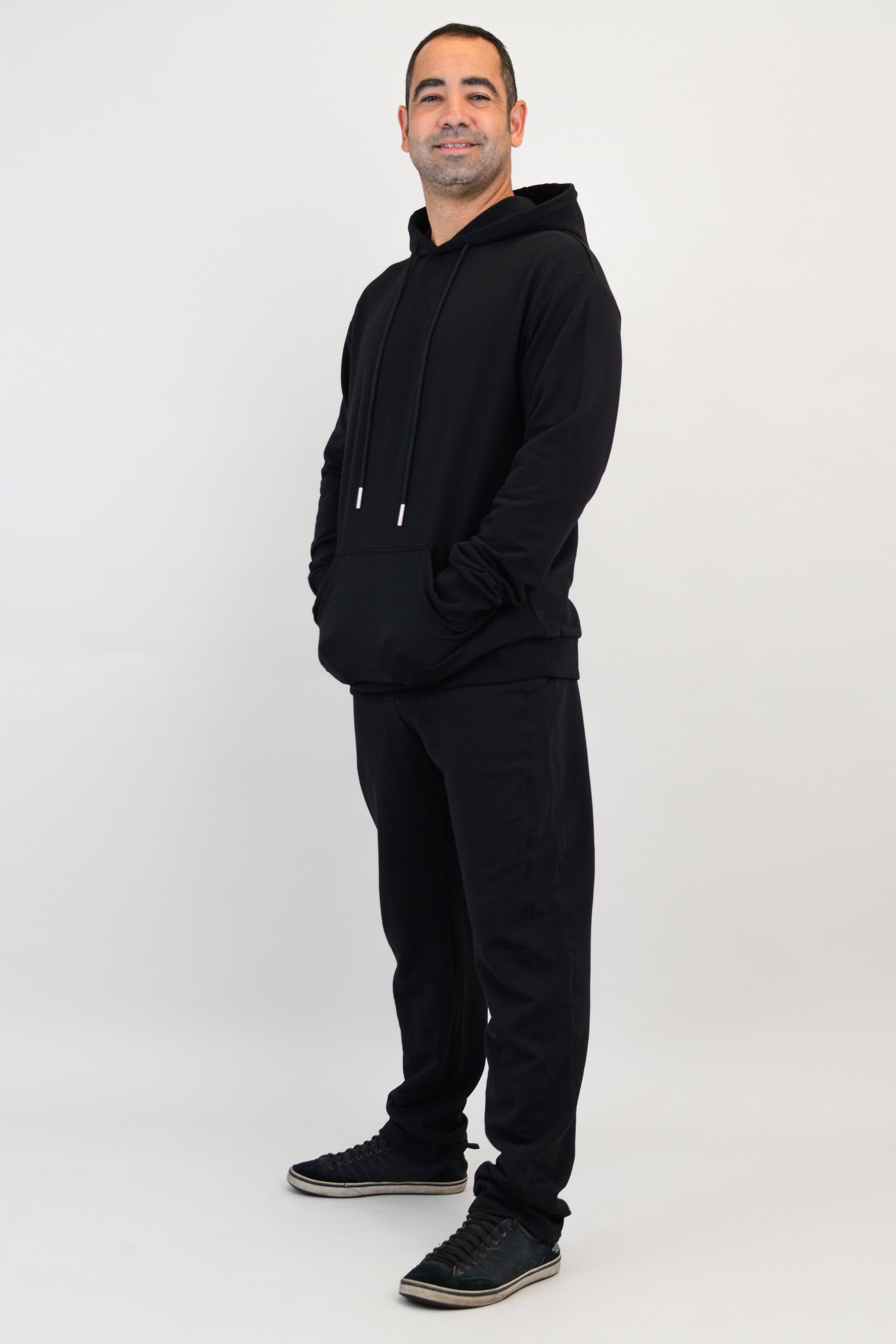 Chris Men's Dress Pants - Black Cotton Formal Trousers for Office, Business & Wedding Attire