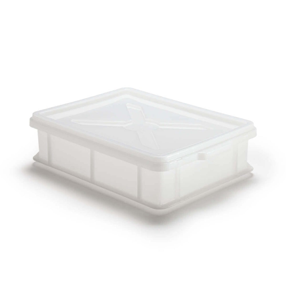 Alfa 15.75 x 12 x 4 Inch White Dough Proofing Box with Lid - Professional Bread Proofing Container for Home Bakers, Perfect for Sourdough, Pizza Dough & Pastry Rising (AC BOX)