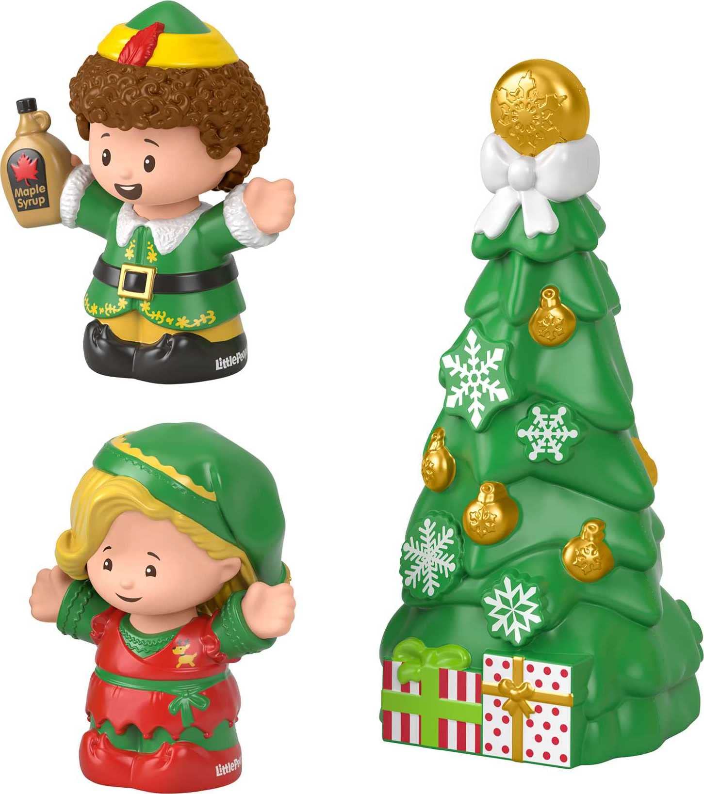 Little People Collector Elf Movie Special Edition Set - 2 Figures & Christmas Tree in Display Package for Adults & Fans | Perfect for Holiday Decor, Christmas Gifts & Movie Memorabilia Collection