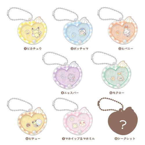 Pokemon Poke Peace Sweets Shop Acrylic Keychain - Takara Tomy 2-Inch Collectible Toy for Backpacks, Keyrings & Anime Merch Displays