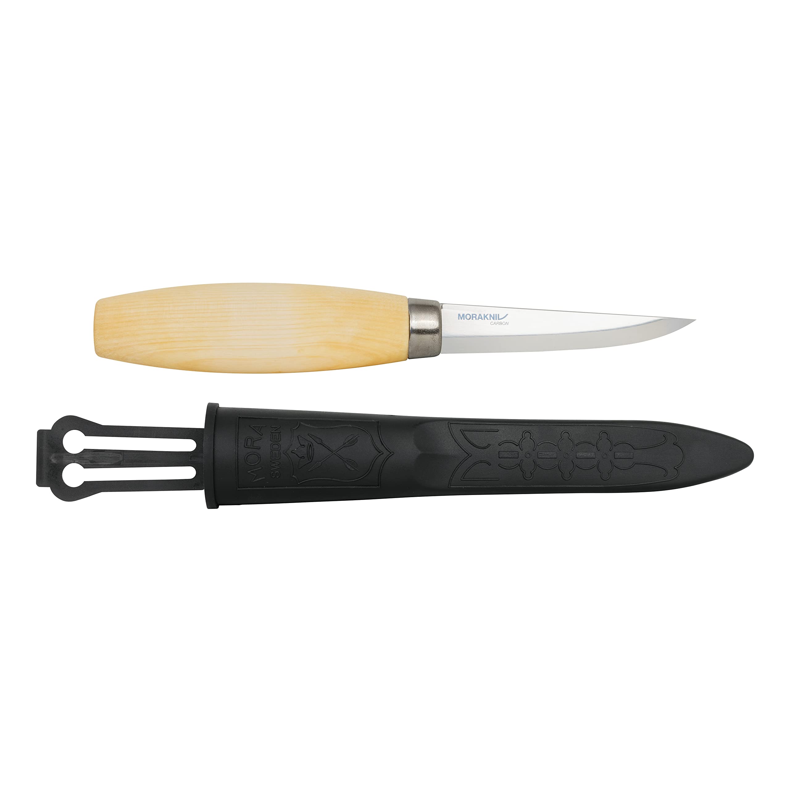 Morakniv 106 Wood Carving Knife - High Carbon Steel Blade with Wooden Handle - Perfect for Whittling, Crafting & Outdoor Bushcraft Activities