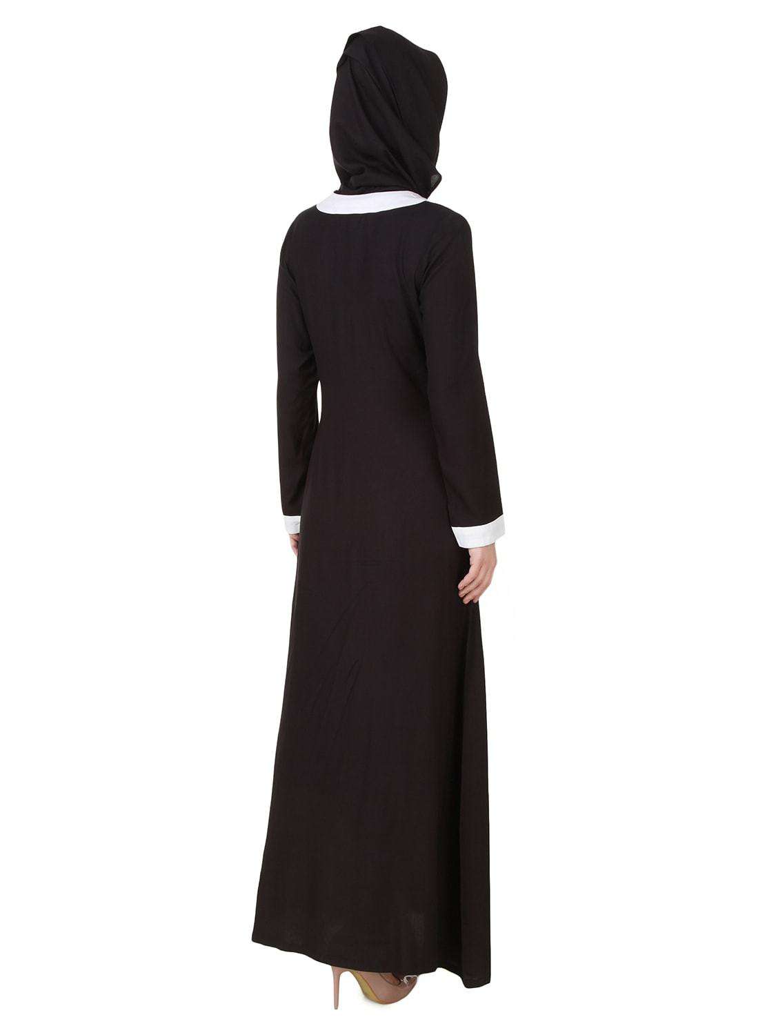 Jaza Rayon Black Abaya - Modest Islamic Dress for Women - Perfect for Prayer, Mosque, and Everyday Wear