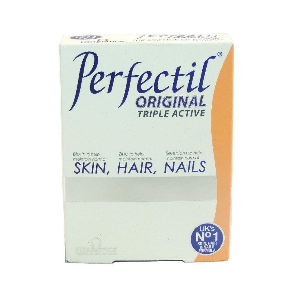 Vitabiotics Perfectil Skin Hair & Nails Supplement - 90 Tablets (Pack of 4) | Beauty Vitamins for Women & Men | Daily Wellness Support for Radiant Skin & Strong Nails | At Home, Work or Travel