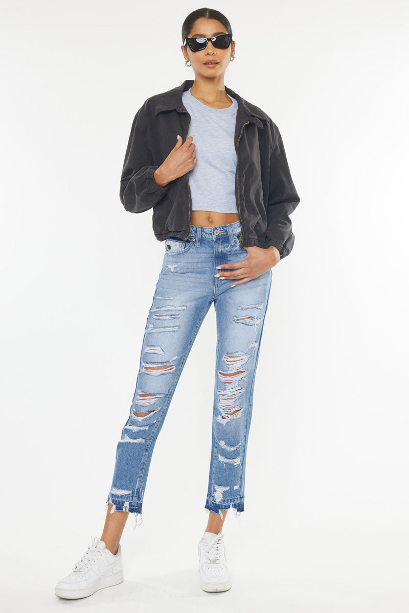 Cheyenne Ultra High Rise Ankle Skinny Jeans for Women - Stretchy Denim Pants, Slim Fit, Comfortable & Trendy - Perfect for Casual Outfits, Date Nights & Office Wear