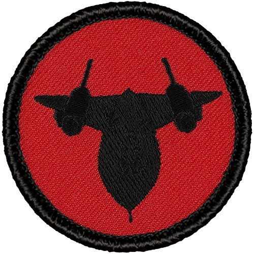 Vintage SR-71 Blackbird Embroidered Patch - 2 Inch Round Military Badge for Jackets, Hats & Backpacks | Collectible Airplane & Aviation Enthusiast Gift