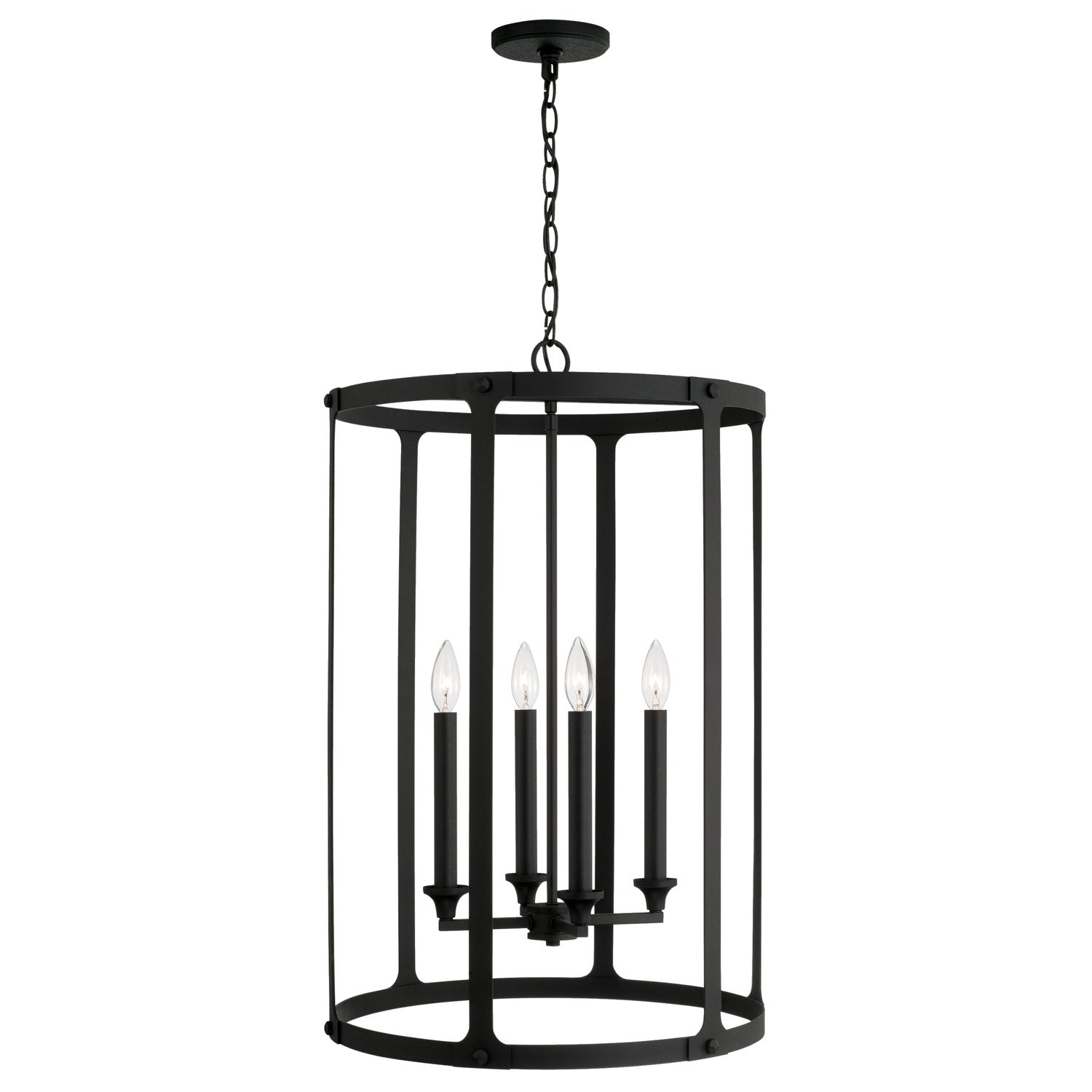 Capital Lighting Four Light Foyer Pendant - Modern Entryway Chandelier for Hallway & Staircase Lighting | Perfect for Home Decor & Interior Design