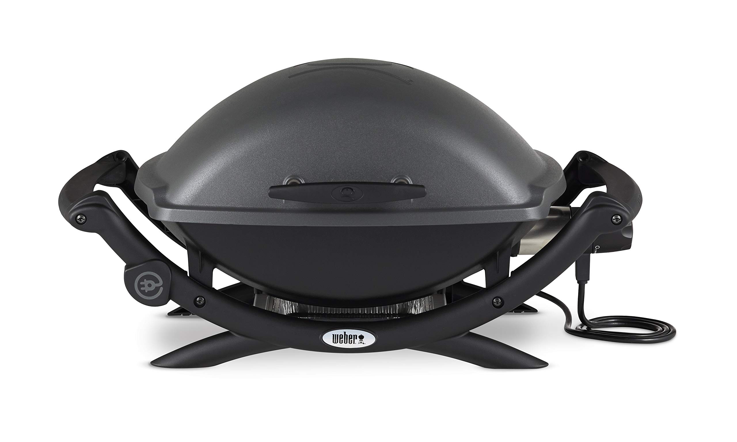 Weber Q2400 Portable Electric Grill - Grey | Outdoor BBQ, Picnics, Camping & Tailgating | Perfect for Patio, Deck & Small Spaces