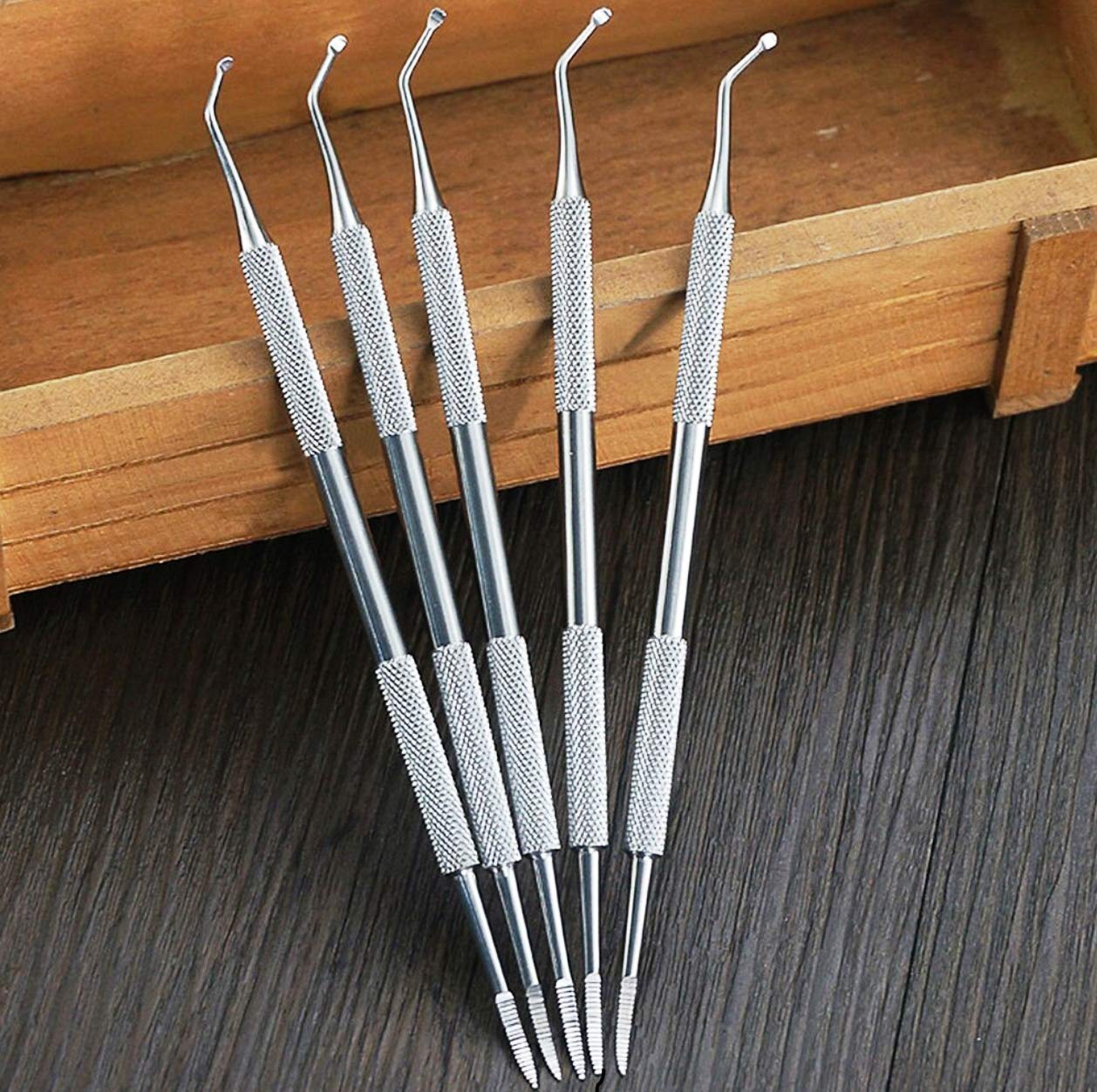 Jeoga® 2-Piece Toe Nail Correction Kit with Ingrown Nail Lifter - Professional Pedicure Tools for Ingrown Toenail Treatment & Pain Relief - Perfect for Home Nail Care & Salon Use