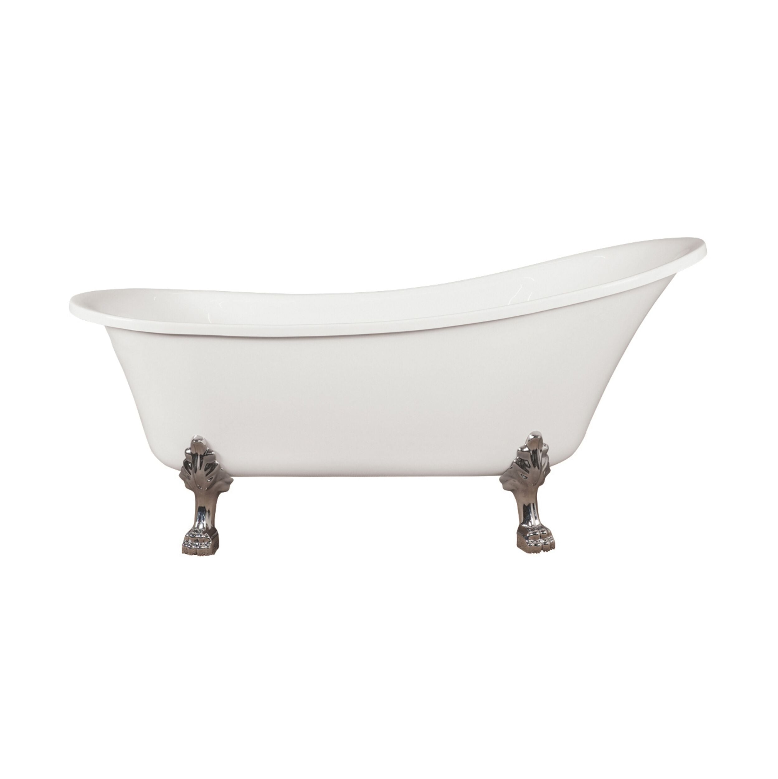 Premium 1520mm Alto Bath with Chrome Feet - Luxurious Freestanding Bathtub for Modern Bathrooms & Spa-Like Relaxation at Home