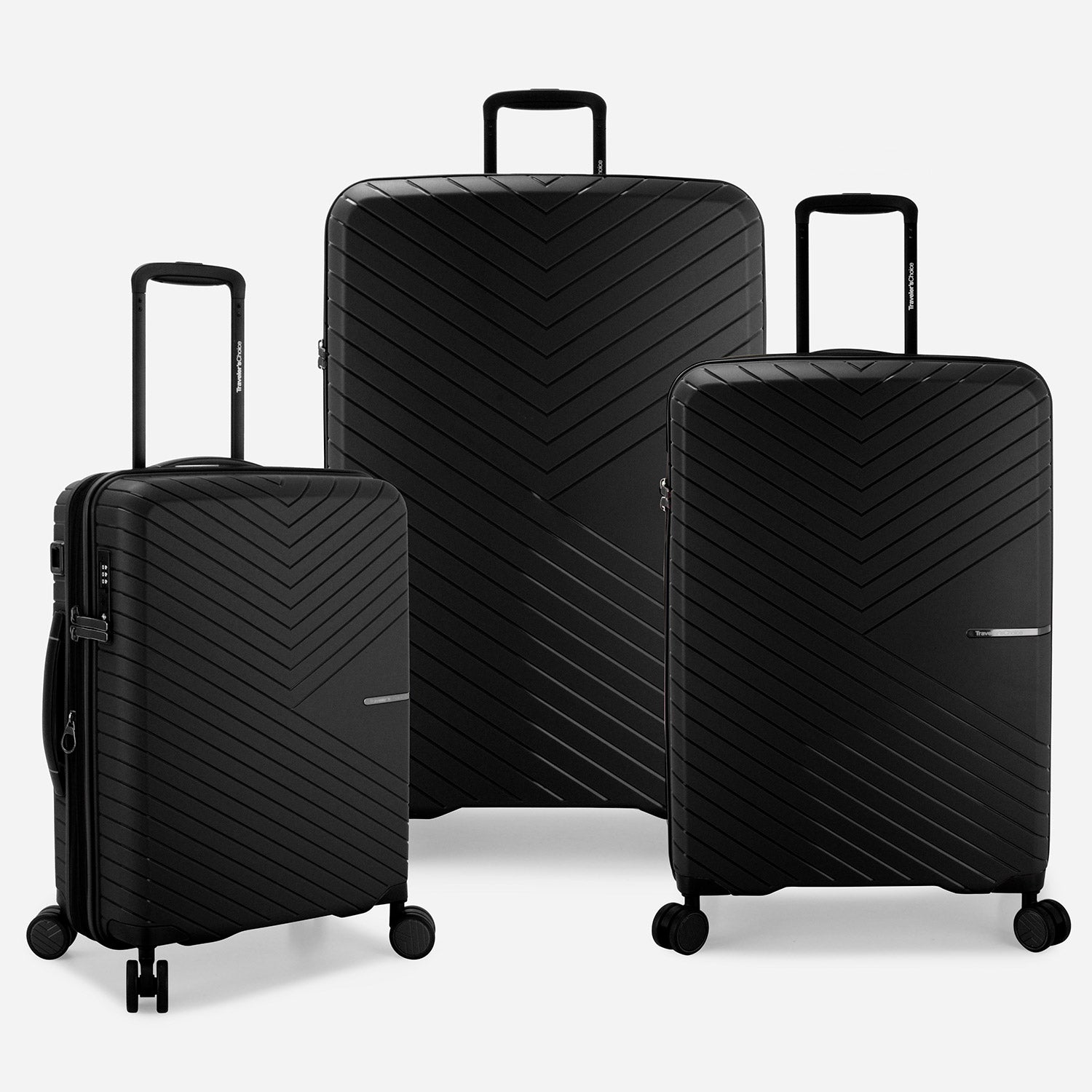 Vale 3-Piece Luggage Set with Spinner Wheels - Lightweight Expandable Suitcase for Travel, Carry-On & Checked Bag - Perfect for Business Trips, Vacations & Family Holidays
