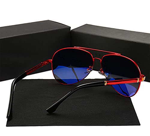Heat Resistant Premium Aviator Sunglasses for Men & Women - UV400 Protection Polarized Lenses - Ideal for Driving, Flying, and Outdoor Activities