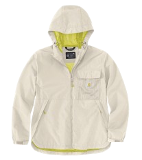 Women's Lightweight Waterproof Hooded Packable Jacket - Storm Defender® Loose Fit Windbreaker for Hiking, Travel & Outdoor Activities (Chalk)