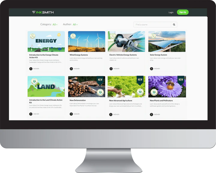 InkSmith Climate Action Kit - Renewable Energy STEM Learning Kit for Kids | Eco-Friendly Science Projects & Classroom Activities | Perfect for Home & School Education