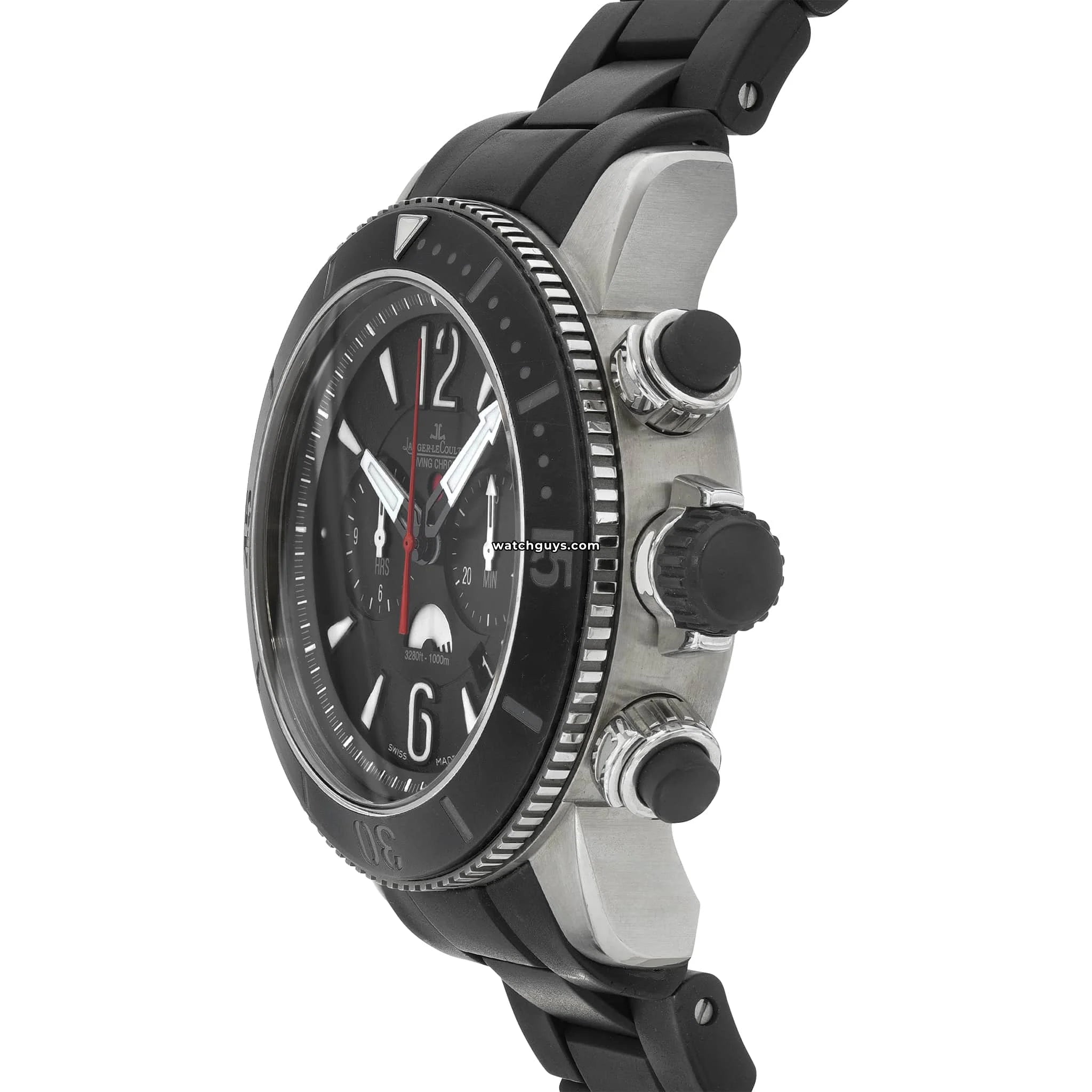 Jaeger-LeCoultre Q178T677 Master Compressor Diving Chronograph GMT Navy Seals Limited Edition Watch - Luxury Dive Watch for Men, Professional Waterproof Chronograph with GMT Function - Perfect for Scuba Diving, Military Use & Collector's Display