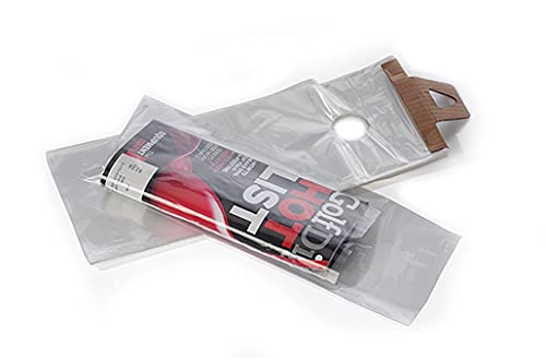 1000 Clear Doorknob Poly Bags 10x15 Inches with 3.5