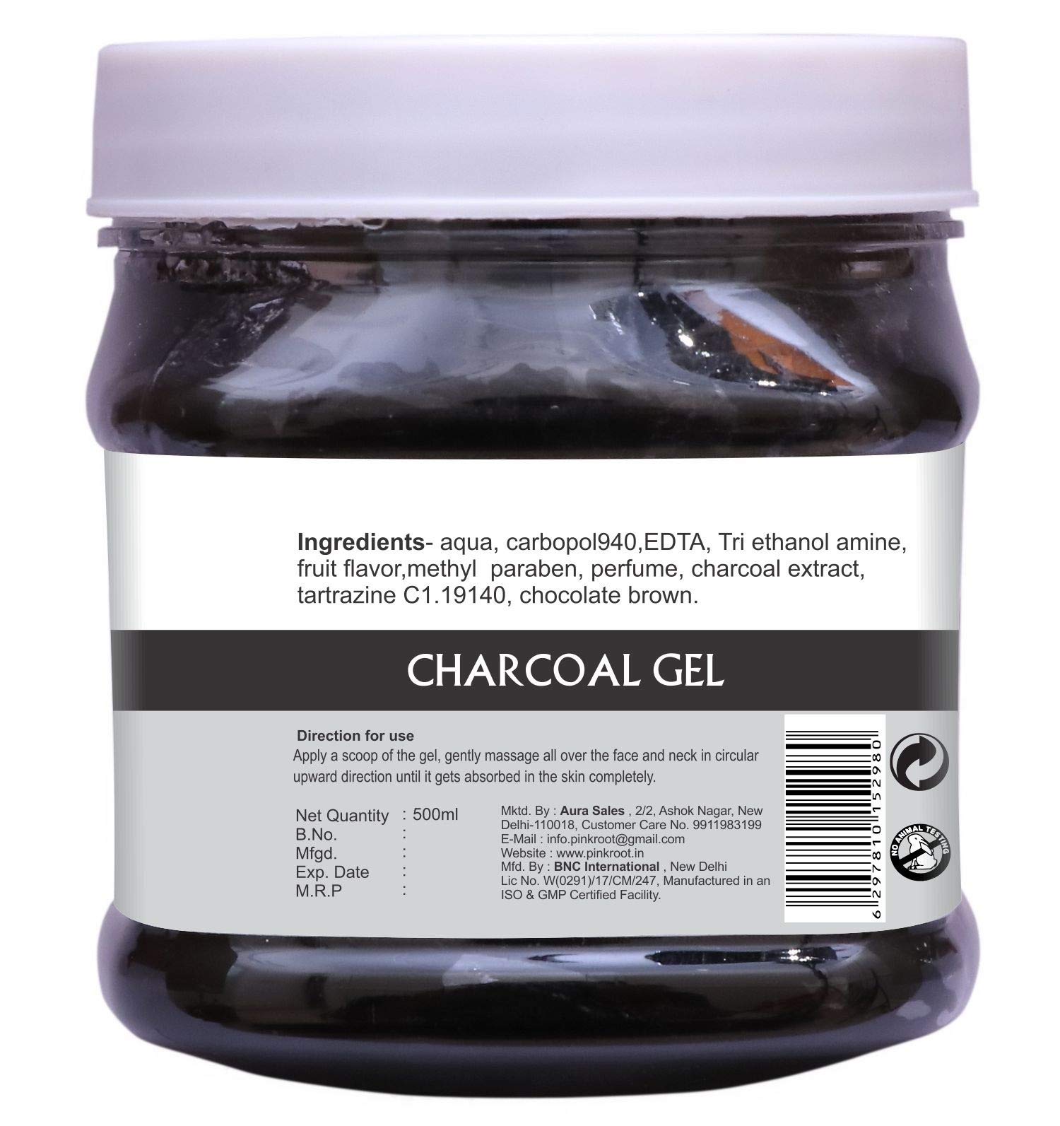 Pink Root Charcoal Gel 500g & Pearl Mask 500g Set - Deep Cleansing & Brightening Facial Treatment for Acne, Blackheads & Glowing Skin | Home Spa & Self-Care Routine