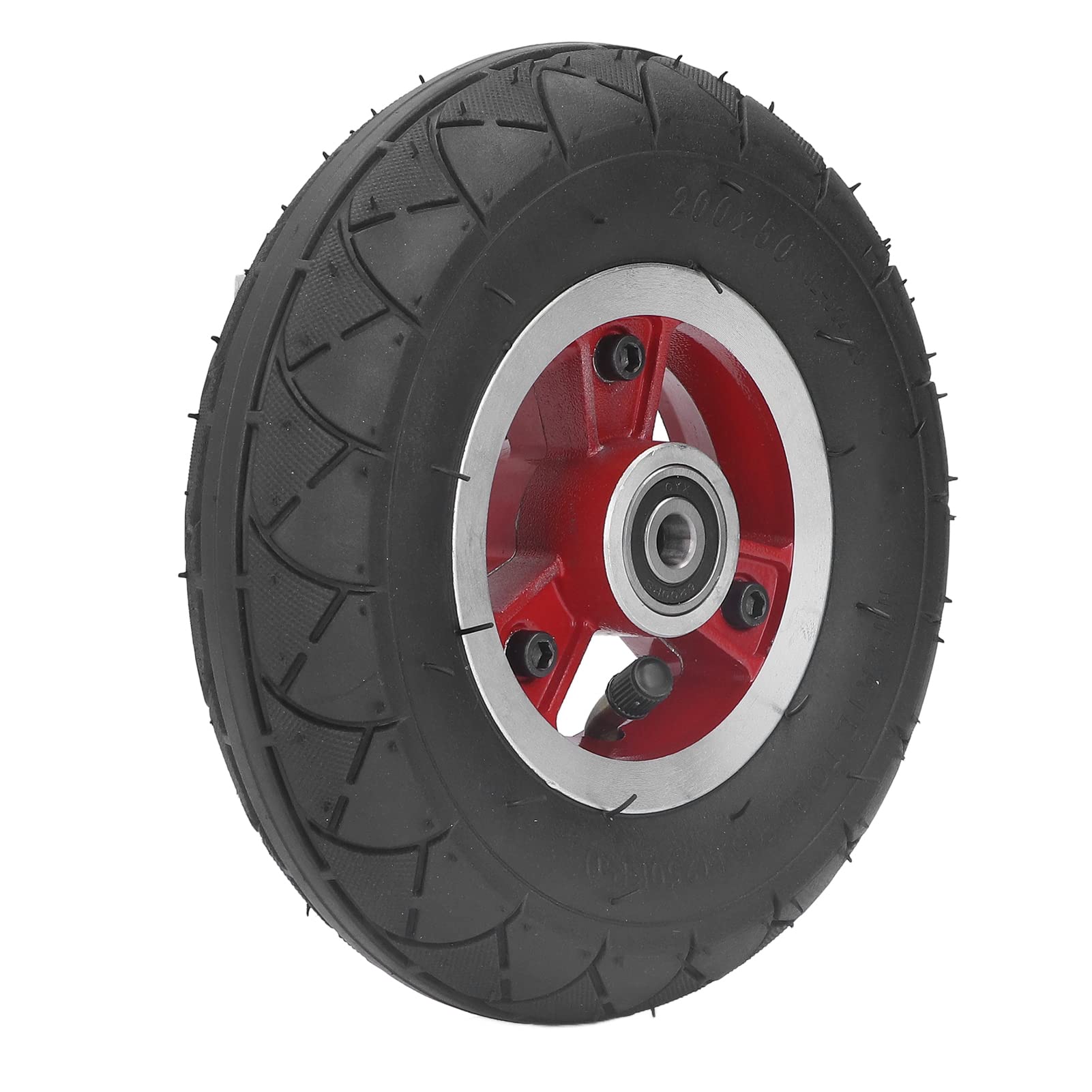 8 Inch Electric Scooter Solid Wheels - 200x50mm Explosion-Proof Non-Skid Tires with Alloy Hub - Perfect for Commuting, Campus Travel & Urban Mobility