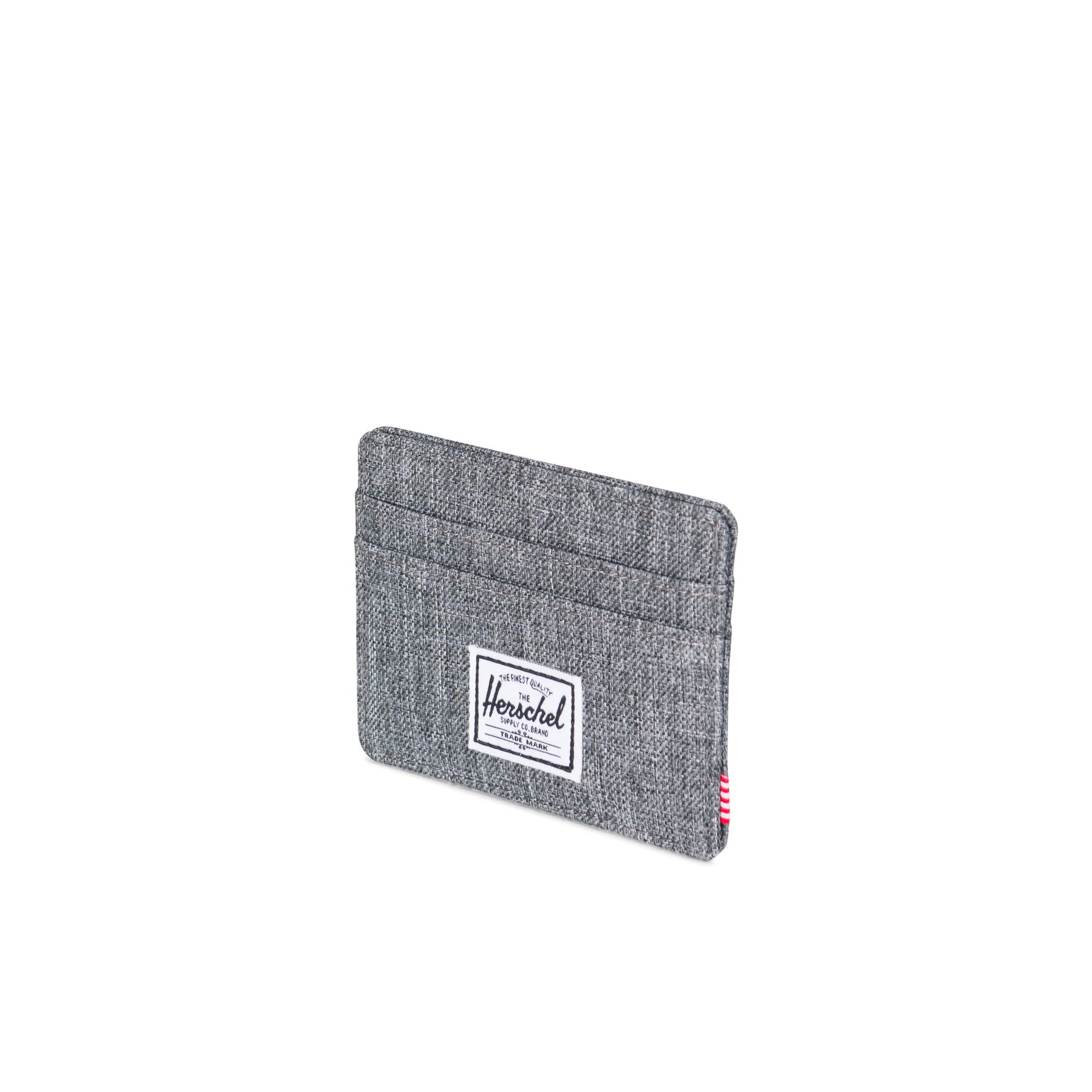 Herschel Charlie Wallet - Slim RFID Blocking Bifold Wallet for Men - Raven Crosshatch Design - Perfect for Everyday Use, Travel & Business