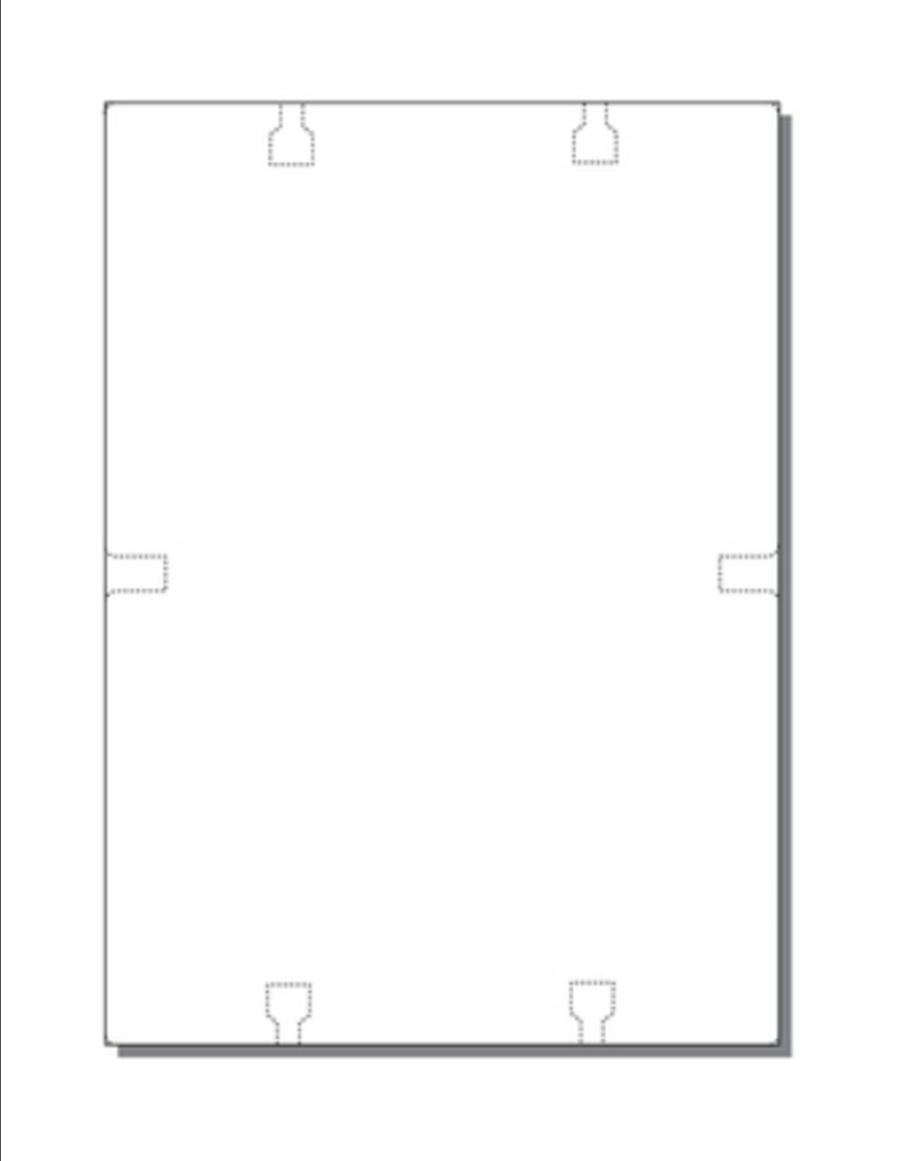 Print-Ready Jumbo Rotary File Cards with Center Tab (4