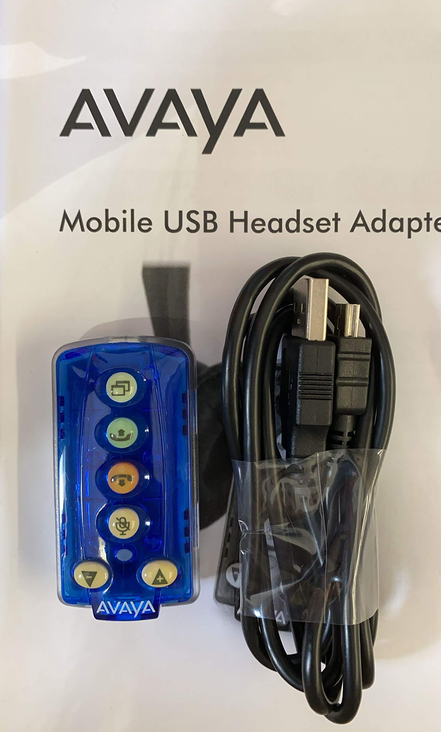 UPBRIGHT Avaya/Nortel NTEX14MBE6 Mobile USB Headset Adapter with USB Interface Cable - Compatible with Business Headsets for Office & Call Center Use