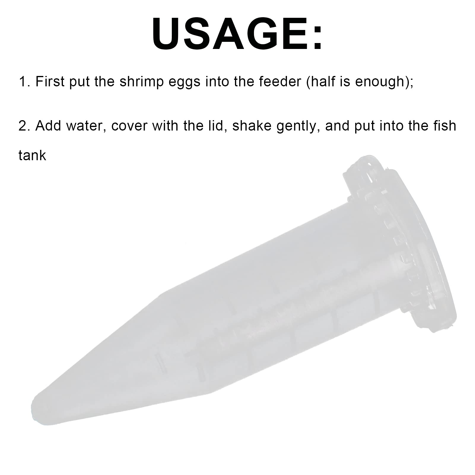 GLOGLOW 10Pcs Automatic Shrimp Feeding Cup - Red Worm Funnel for Aquarium Fish Food, Shrimp Eggs Feeder with Tapered Design | Perfect for Freshwater & Saltwater Tanks, Fish Breeding & Shrimp Keeping