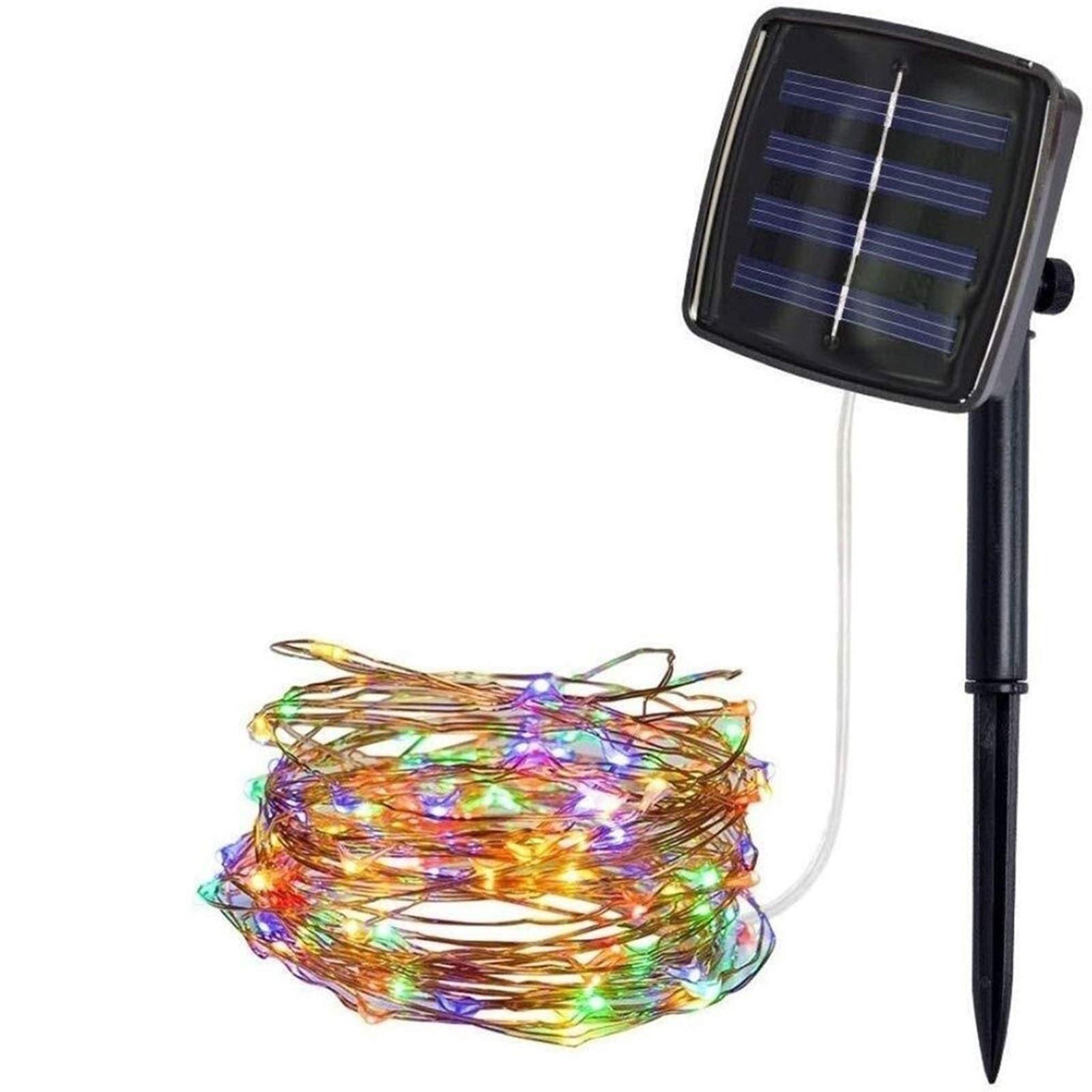 WDWL Solar String Lights 100/200/300 LED Multi-Color Outdoor Lights with 8 Lighting Modes | 10M/20M/30M Waterproof IP65 Solar Powered Fairy Lights for Christmas, Garden, Patio, Wedding & Party Decor | Perfect for Tree Trimming, Fence Lighting, and Backyard Ambiance