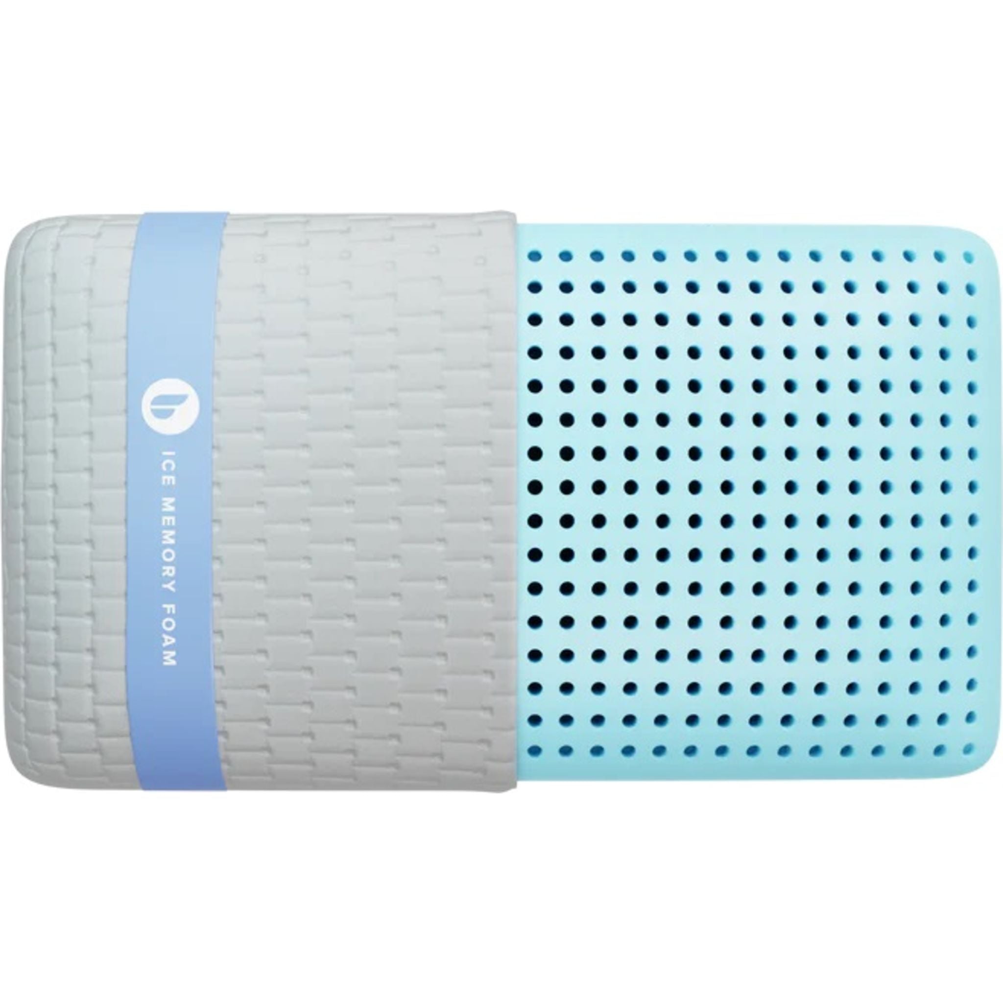 Blu Sleep High Loft Memory Foam Pillow for Neck and Shoulder Pain Relief - Orthopedic Contour Support Pillow for Side, Back & Stomach Sleepers - Perfect for Home, Travel & Hotel Use