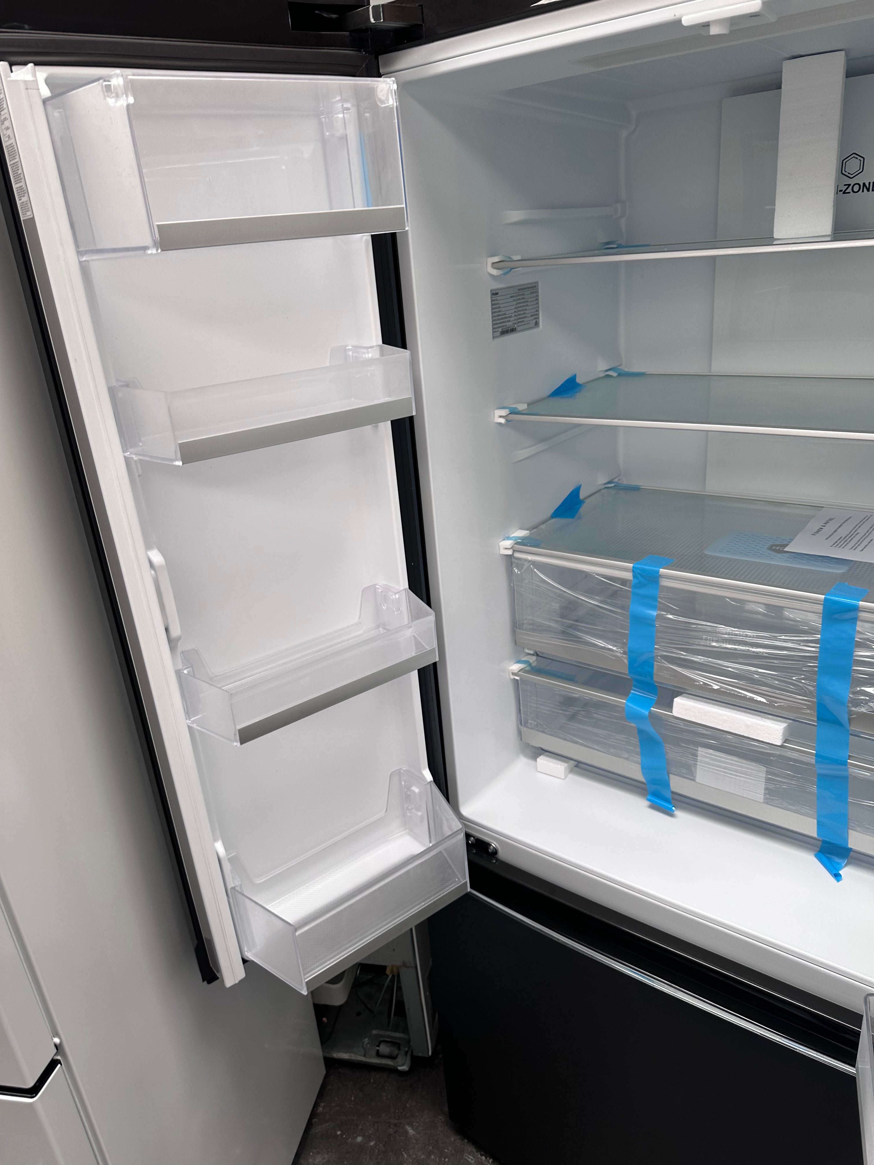Haier HRF520FHC 489L French Door Refrigerator - Black Stainless Steel | Factory Refurbished | Energy Efficient Large Capacity Fridge for Kitchen, Home & Office Use