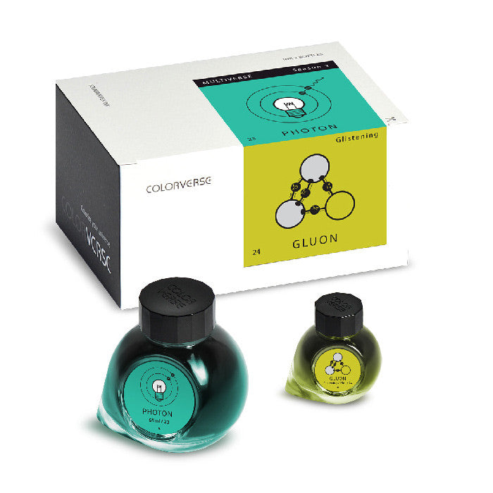 Colorverse Multiverse Fountain Pen Ink Set - 65ml + 15ml Bottles for Calligraphy, Journaling & Artistic Writing - Premium Ink for Dip Pens, Brush Pens & Stationery Lovers