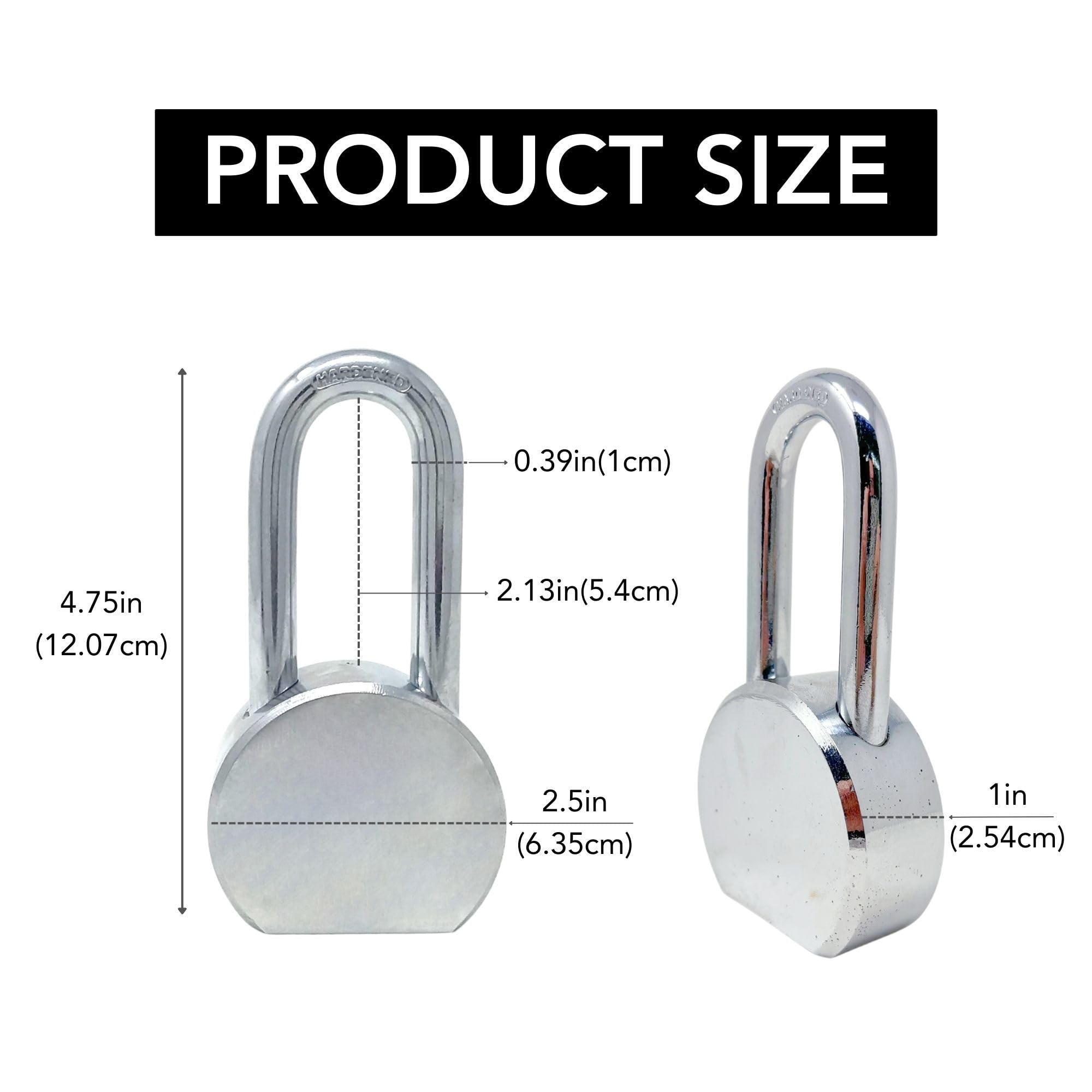 12 Pack Heavy Duty 65mm Hardened Steel Padlocks with 6 Pin Brass Cylinder - Secure Lock for Gates, Storage Units, Toolboxes & Outdoor Use - Wholesale Bulk Lot