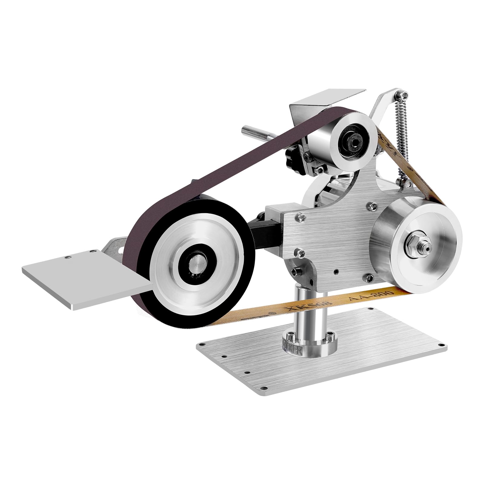 1 x 30 Inch Belt Sander - 5000 RPM Variable Speed Electric Belt Grinder with Adjustable Sanding Angle for Knife Making, Woodworking & Metal Polishing - Vertical & Horizontal Use for DIY Projects & Professional Workshops