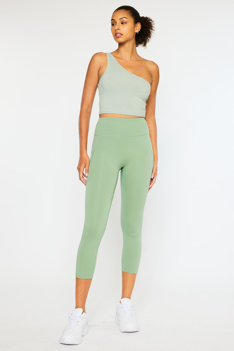Best Demi High Rise Active Leggings for Women - Yoga, Running & Workout - Comfortable & Breathable Workout Pants for Gym & Everyday Wear