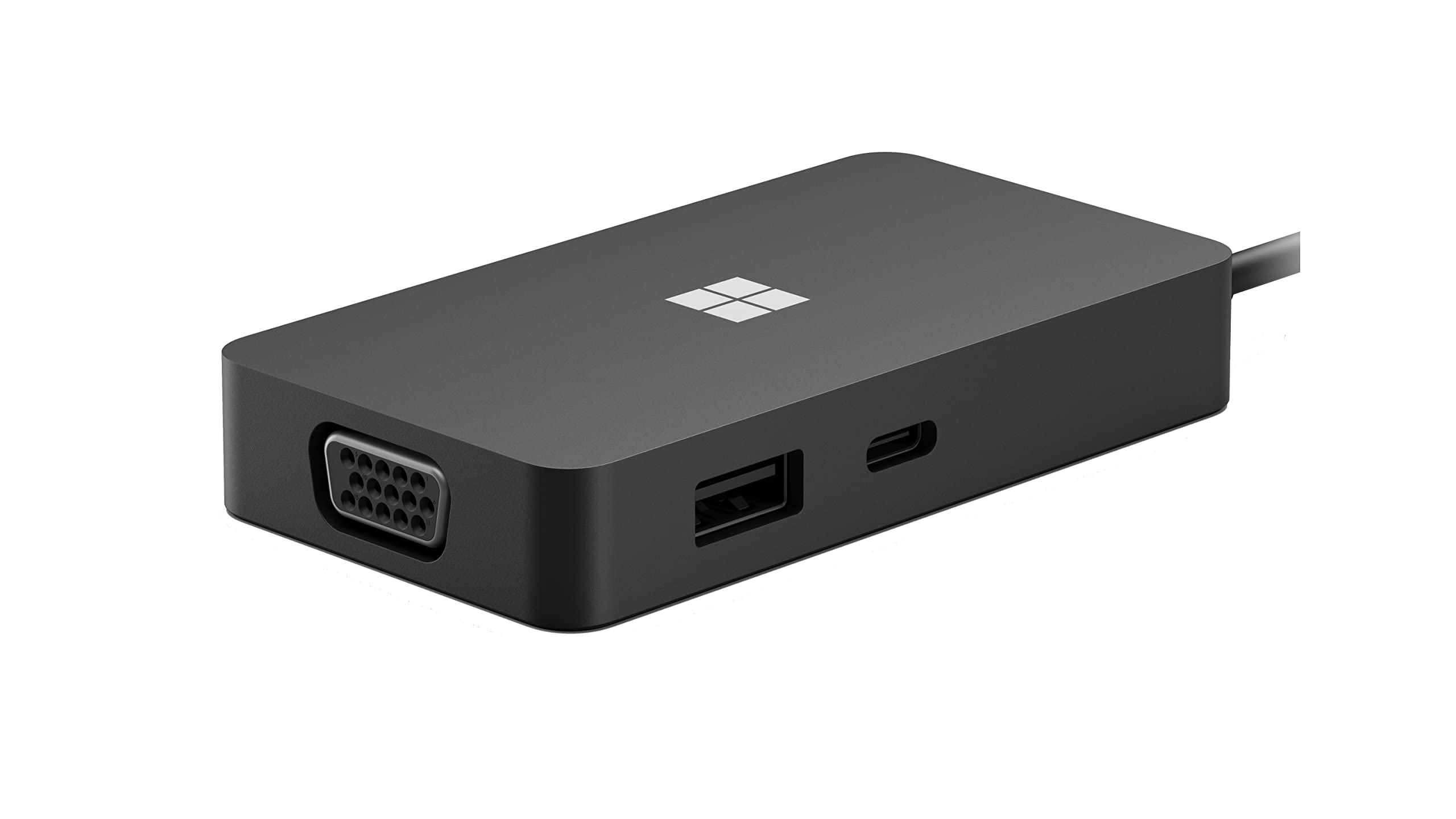Microsoft USB-C Travel Hub - 7-in-1 Portable Adapter with 4K HDMI, USB 3.0, Ethernet & PD Charging - Perfect for Business Travel, Remote Work & Home Office Connectivity
