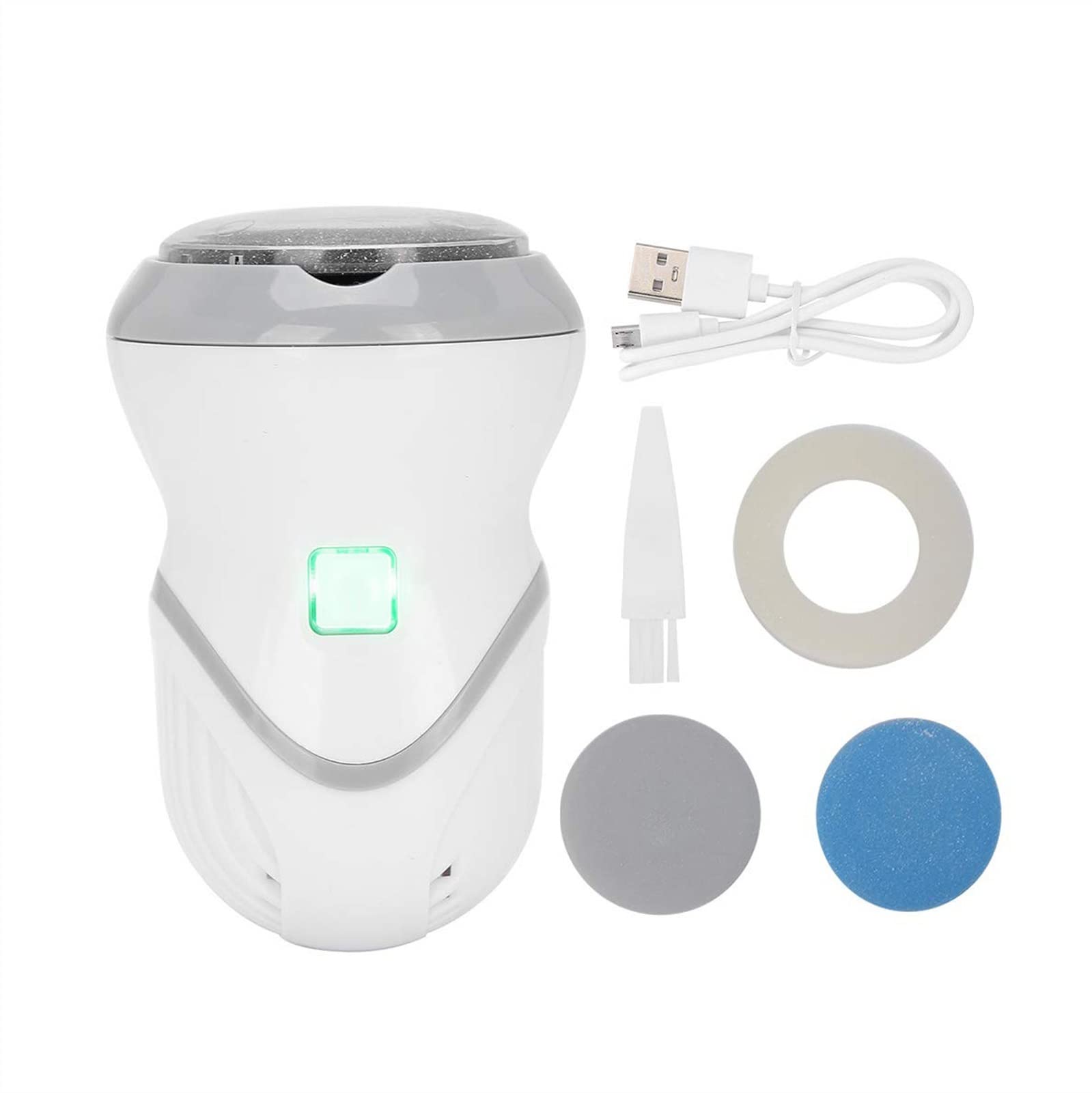 Professional Electric Callus Remover for Feet - Rechargeable Foot File Pedicure Tool with Vacuum Adsorption, 2 Speeds & 3 Grinding Heads - Dead Skin Remover & Exfoliator for Soft Smooth Feet - Perfect for Home Pedicure & Foot Care Routine