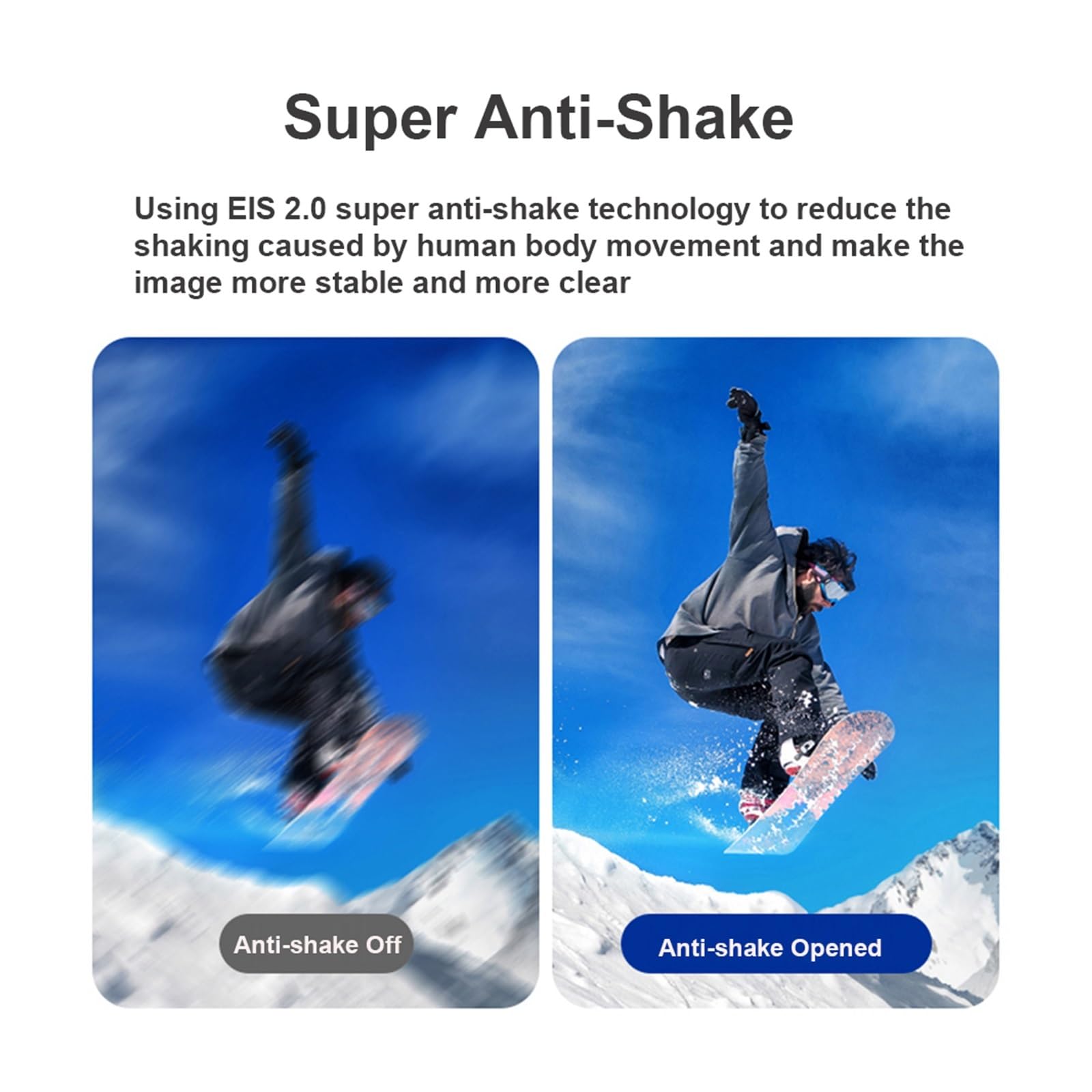 WiFi Sports Action Camera - 4K HD Wearable Head Mounted Video Camera with Anti-Shake & 256GB Card for Vlogging, YouTube, Cycling, Skiing & Outdoor Adventures
