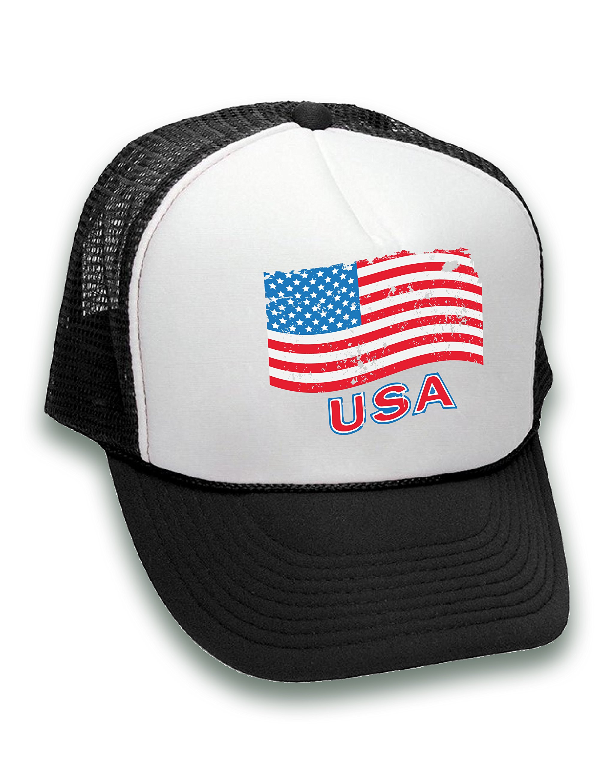 USA Flag Trucker Hat for Men & Women - Patriotic American Baseball Cap for 4th of July, Independence Day, BBQ Parties & Outdoor Events - Adjustable Snapback Design