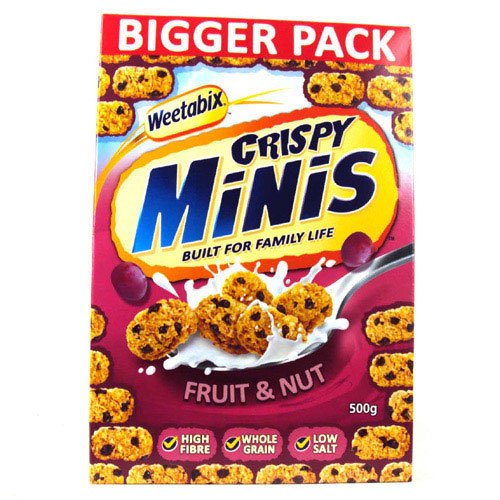 Weetabix Minis Fruit and Nut Crisp 600g - Crunchy Whole Grain Breakfast Cereal with Dried Fruits & Nuts - Perfect for Healthy Snacking at Home, Office or On-the-Go